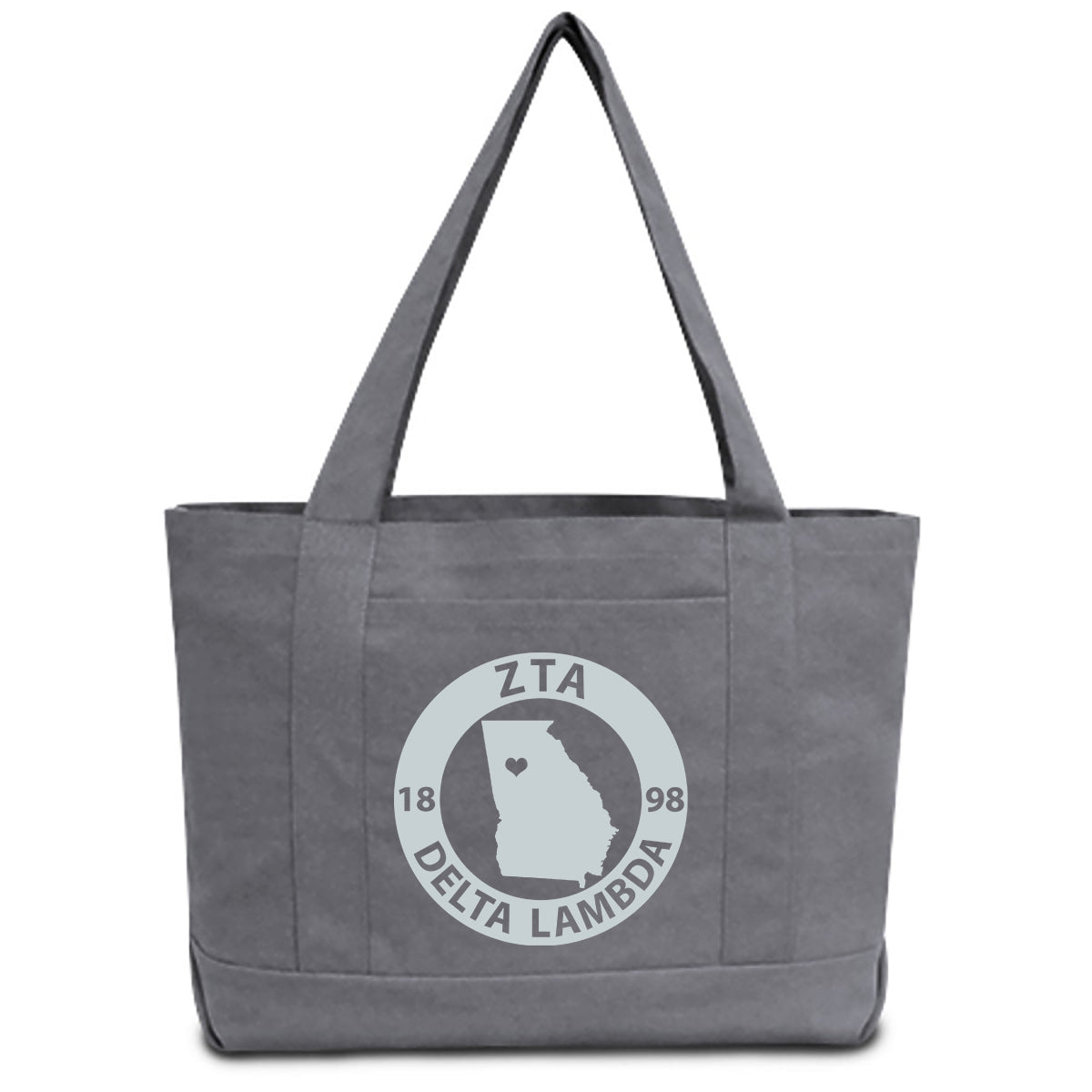 Zeta Tau Alpha State Book Tote Bag | Brit and Bee