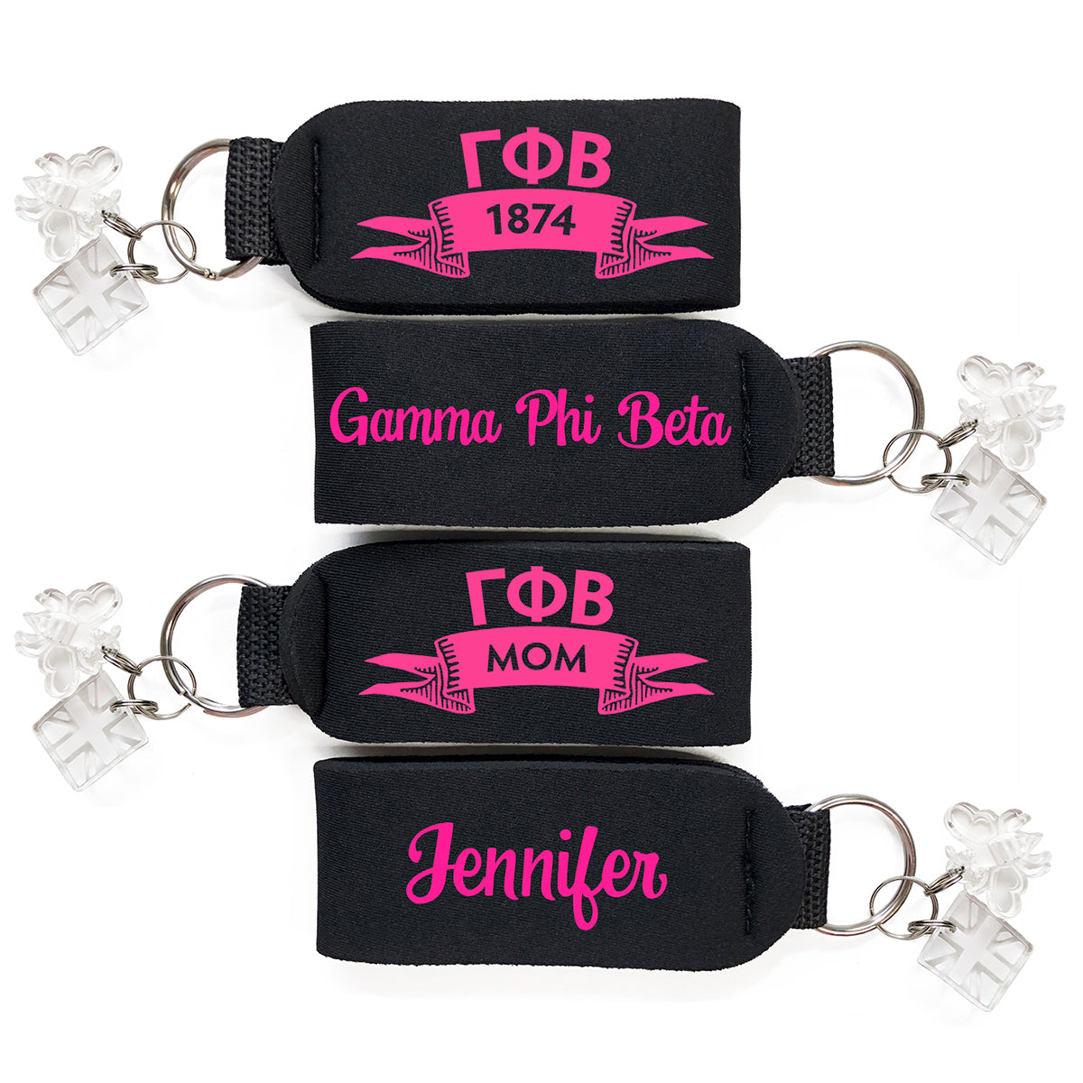 Brit and Bee Sorority Keychain - Gamma Phi Beta