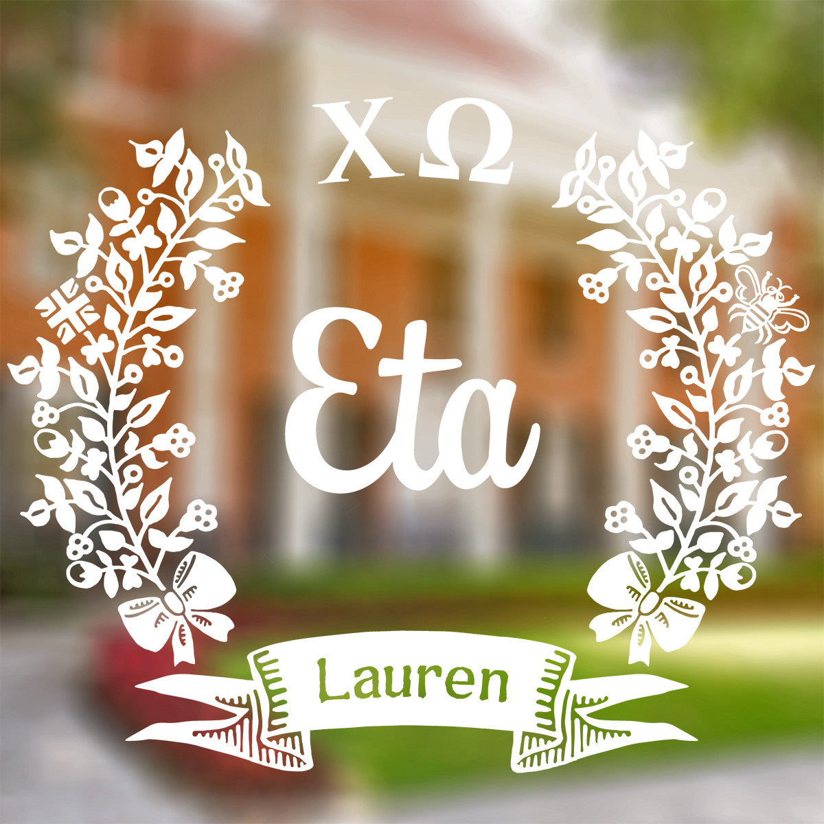 Brit and Bee Sorority Chapter Decal - Chi Omega