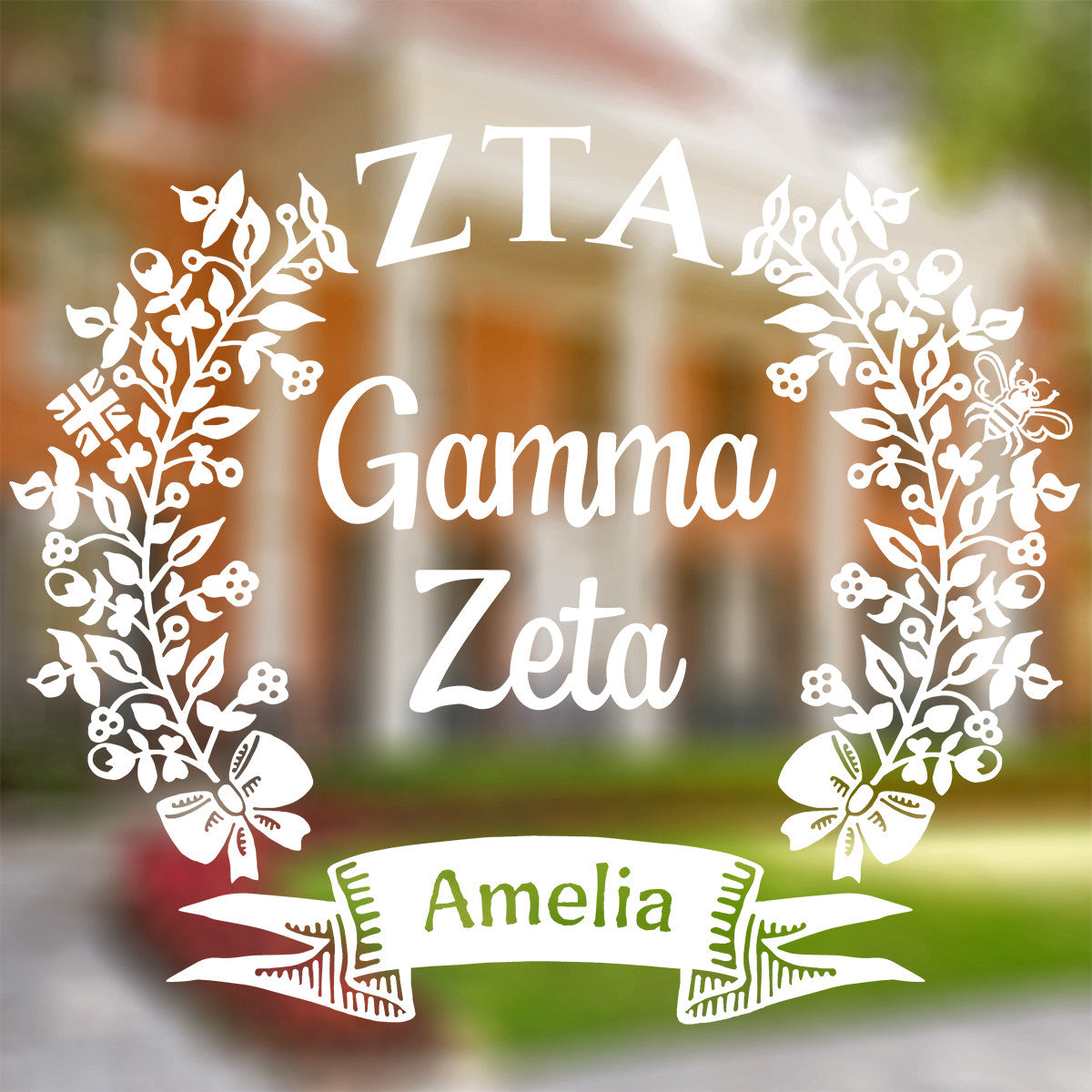 Brit and Bee Sorority Chapter Decal - Zeta Tau Alpha