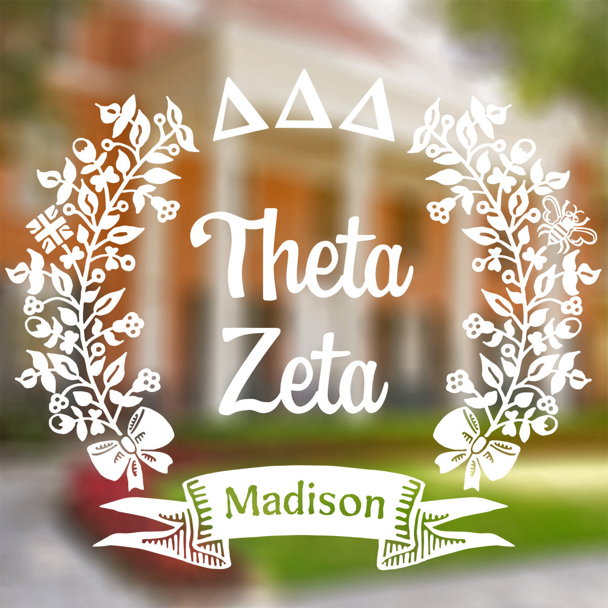 Brit and Bee Sorority Chapter Decal - Delta Delta Delta