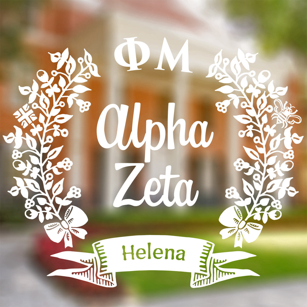 Brit and Bee Sorority Chapter Decal - Phi Mu