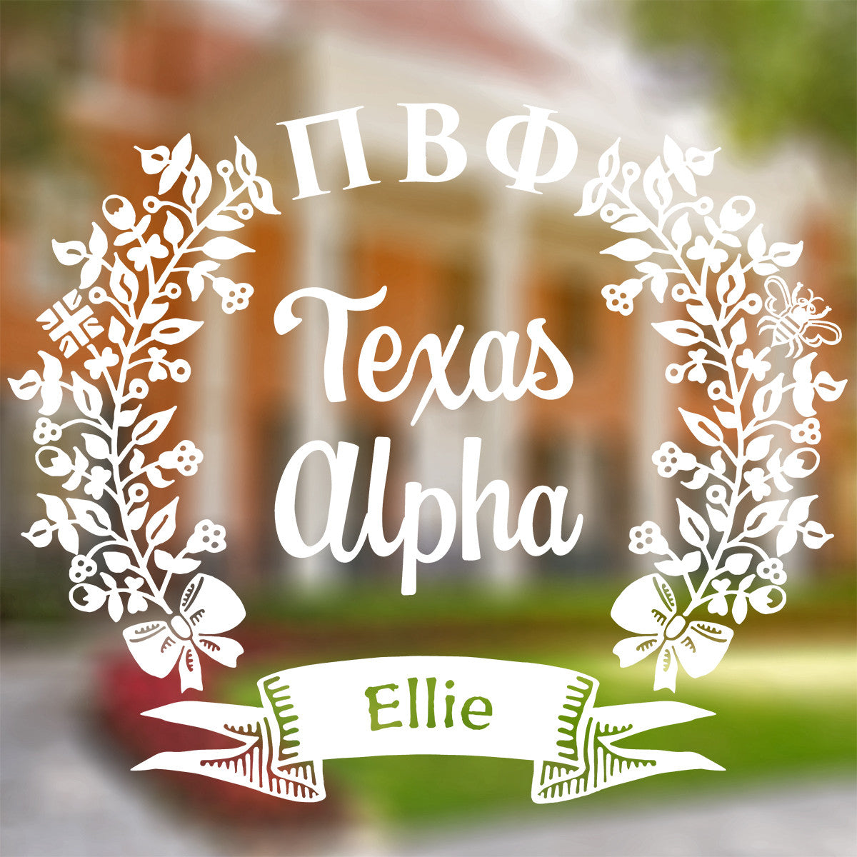 Brit and Bee Sorority Chapter Decal - Pi Beta Phi