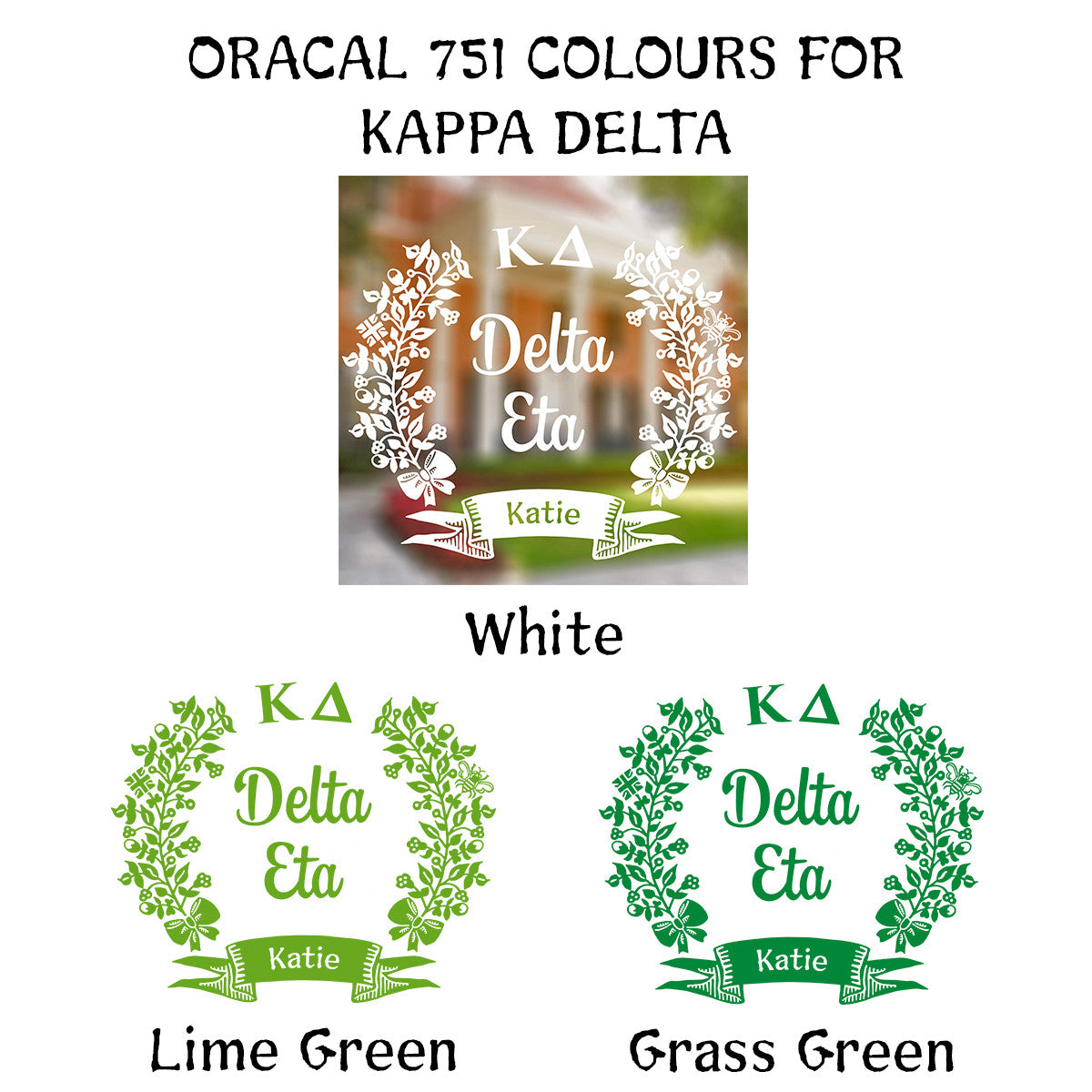 Brit and Bee Sorority Chapter Decal - Kappa Delta