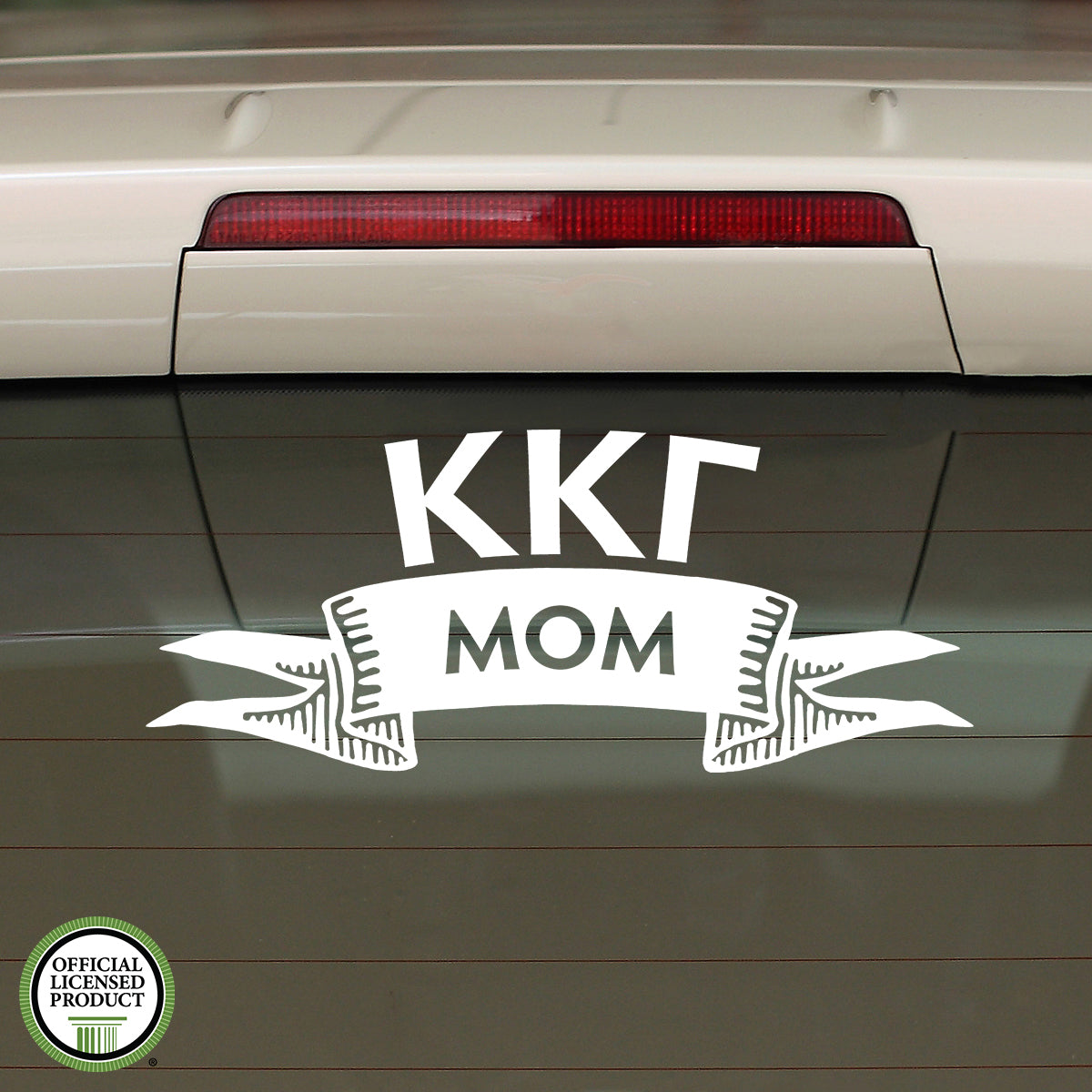 Brit and Bee Sorority Ribbon Mom Decal - Kappa Kappa Gamma