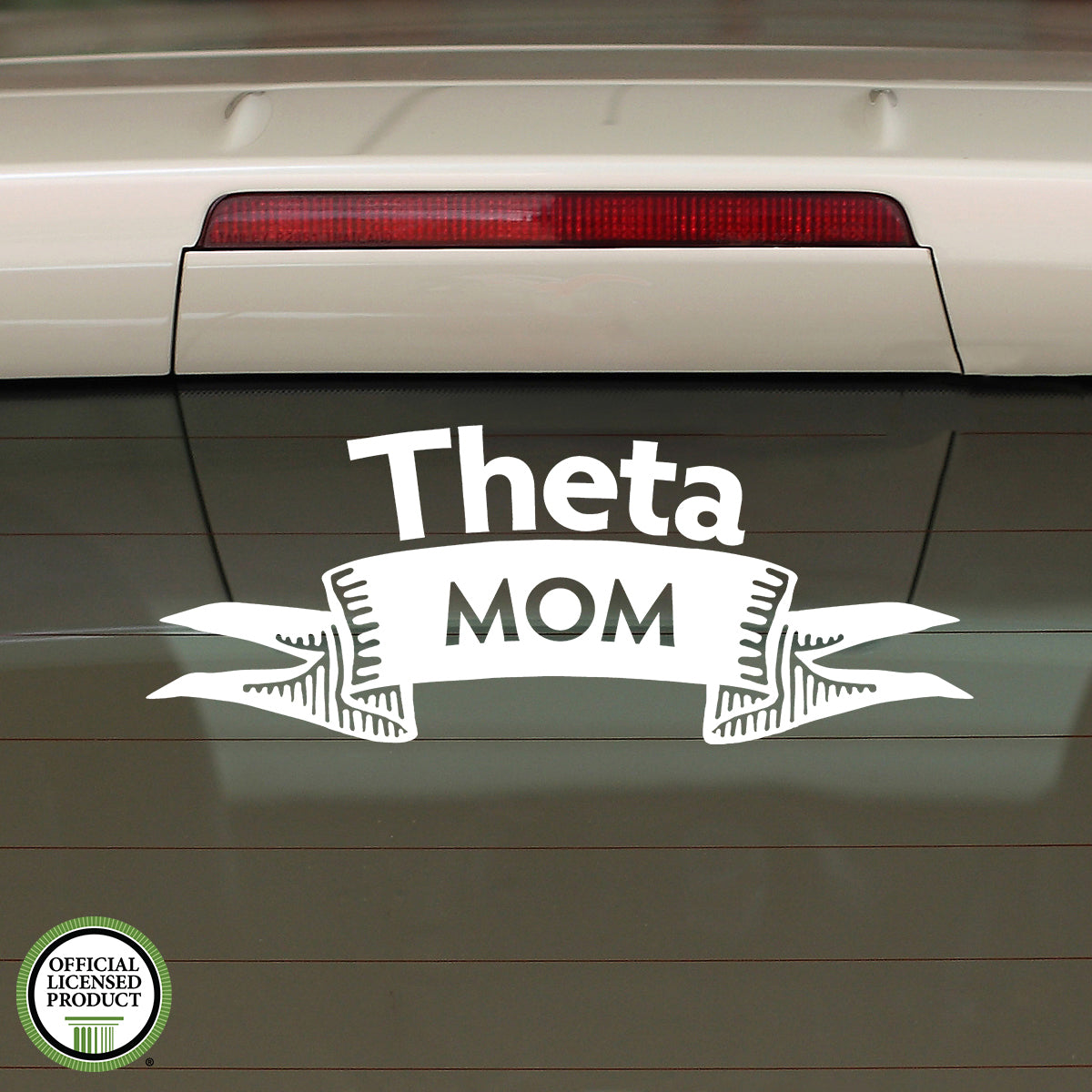 Brit and Bee Sorority Ribbon Mom Decal - Kappa Alpha Theta