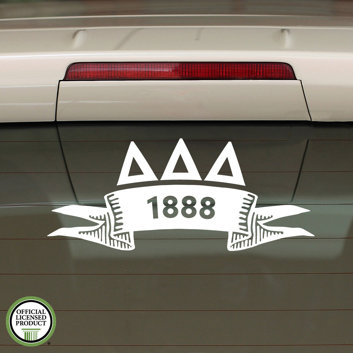Brit and Bee Sorority Ribbon Year Decal - Delta Delta Delta