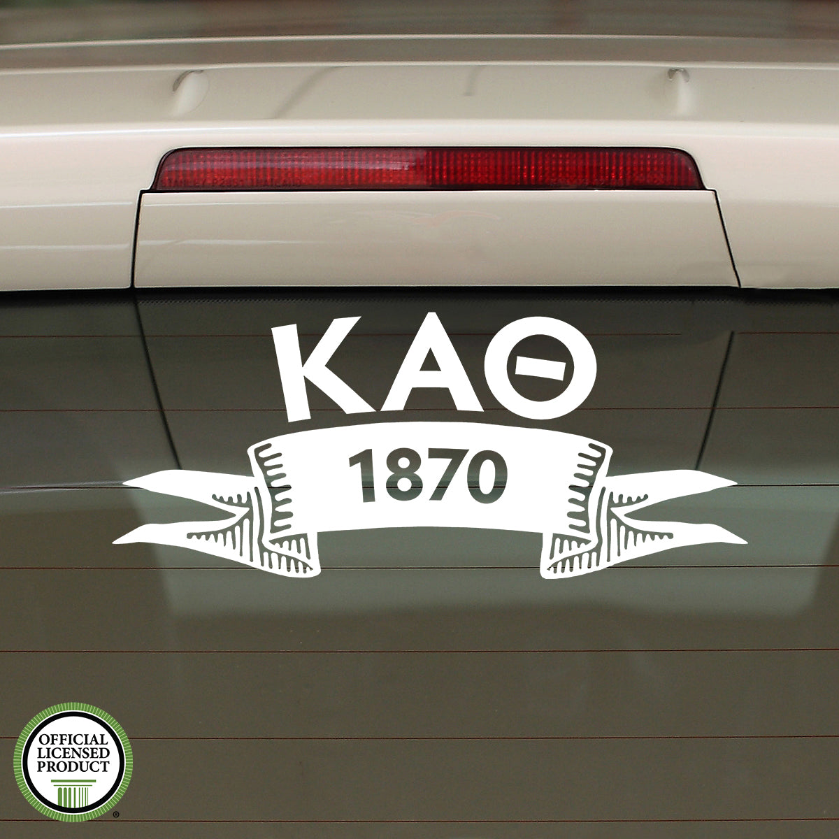 Brit and Bee Sorority Ribbon Year Decal - Kappa Alpha Theta