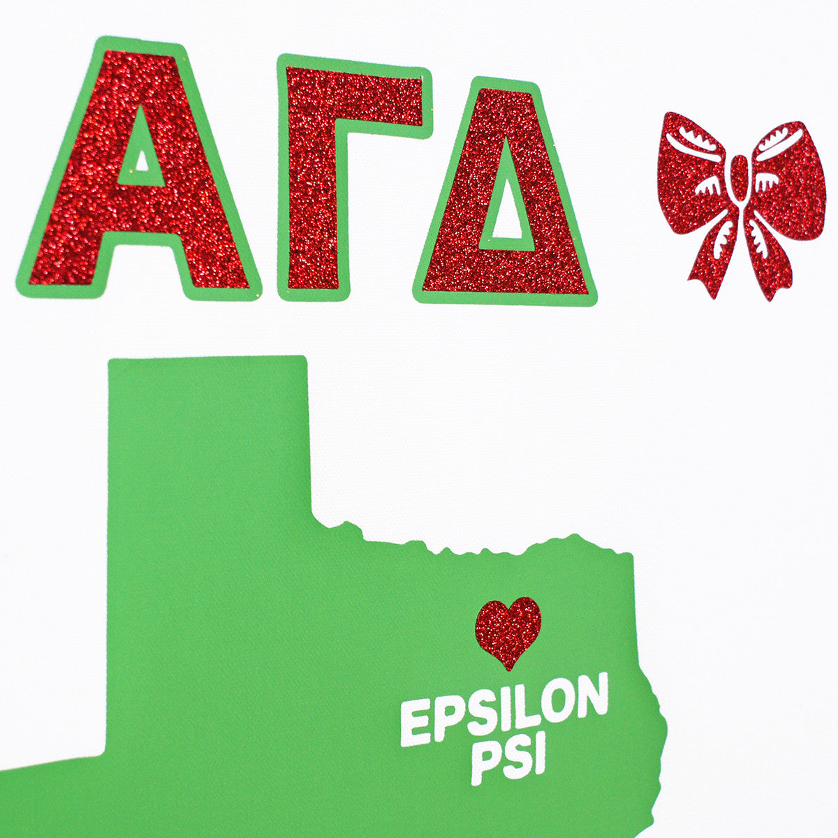 Sorority Chapter Pennant Flag - Alpha Gamma Delta