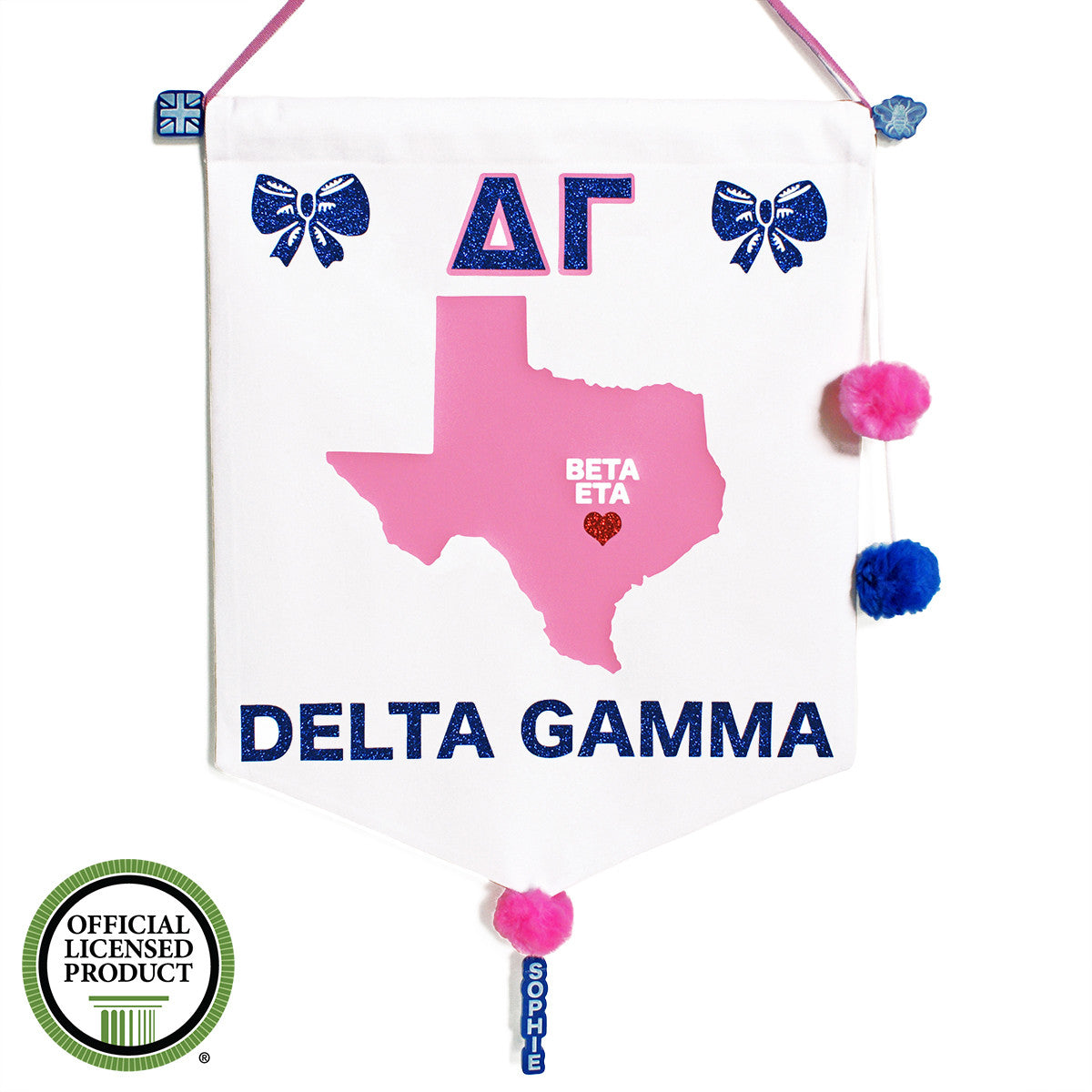 Sorority Chapter Pennant Flag - Delta Gamma