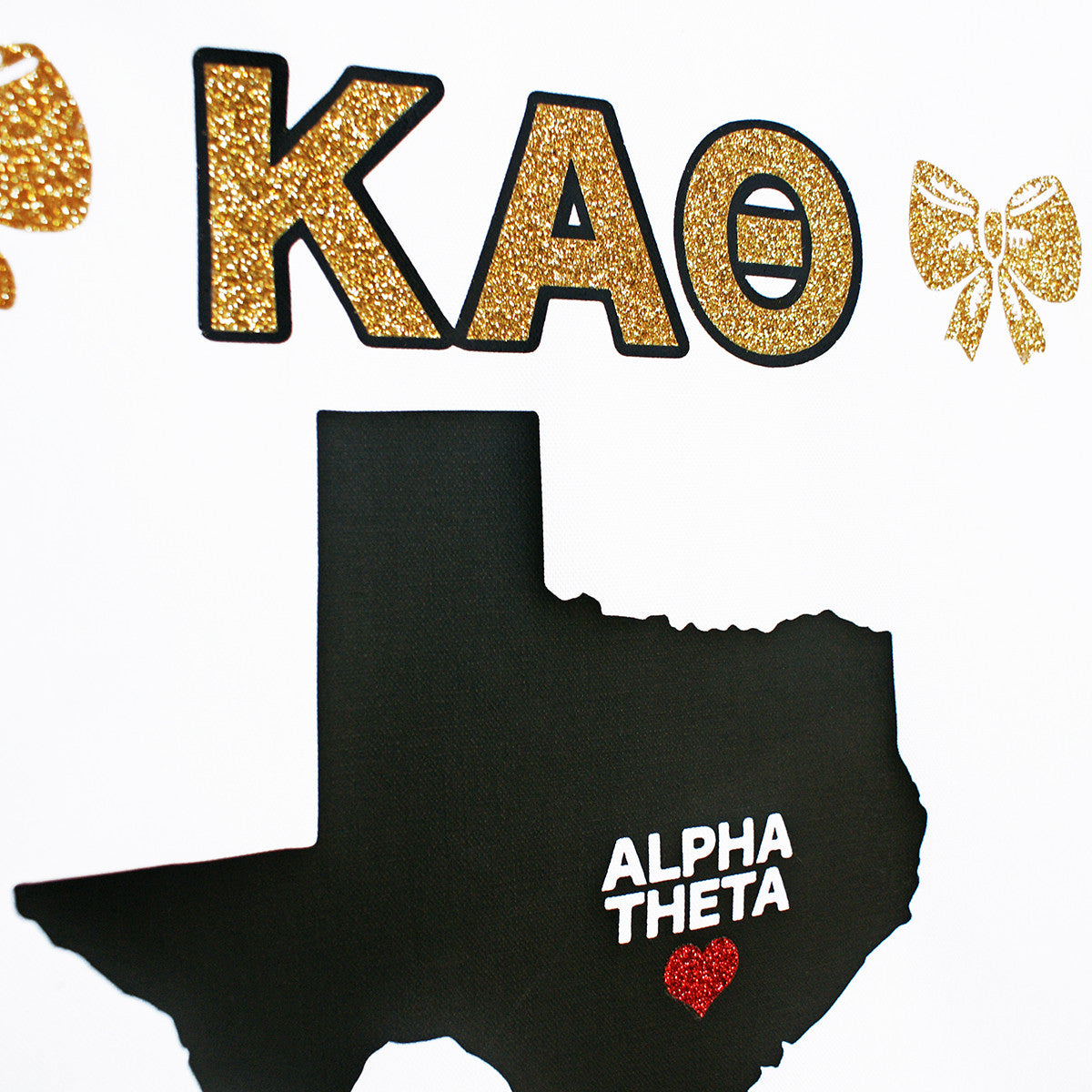 Sorority Chapter Pennant Flag - Kappa Alpha Theta
