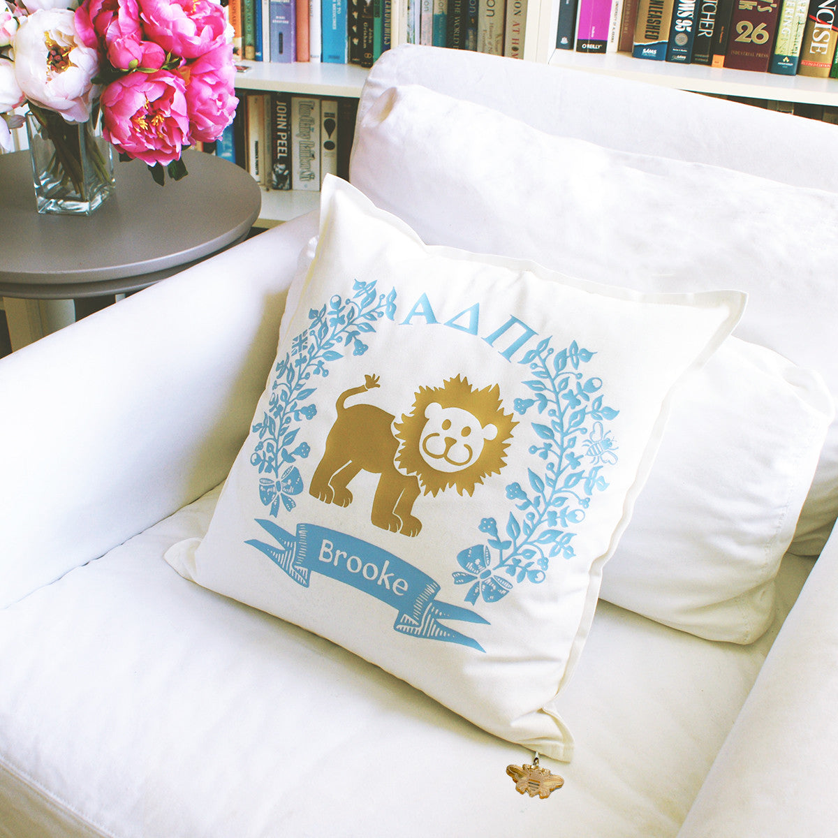 Alpha Delta Pi Pillow | Brit and Bee