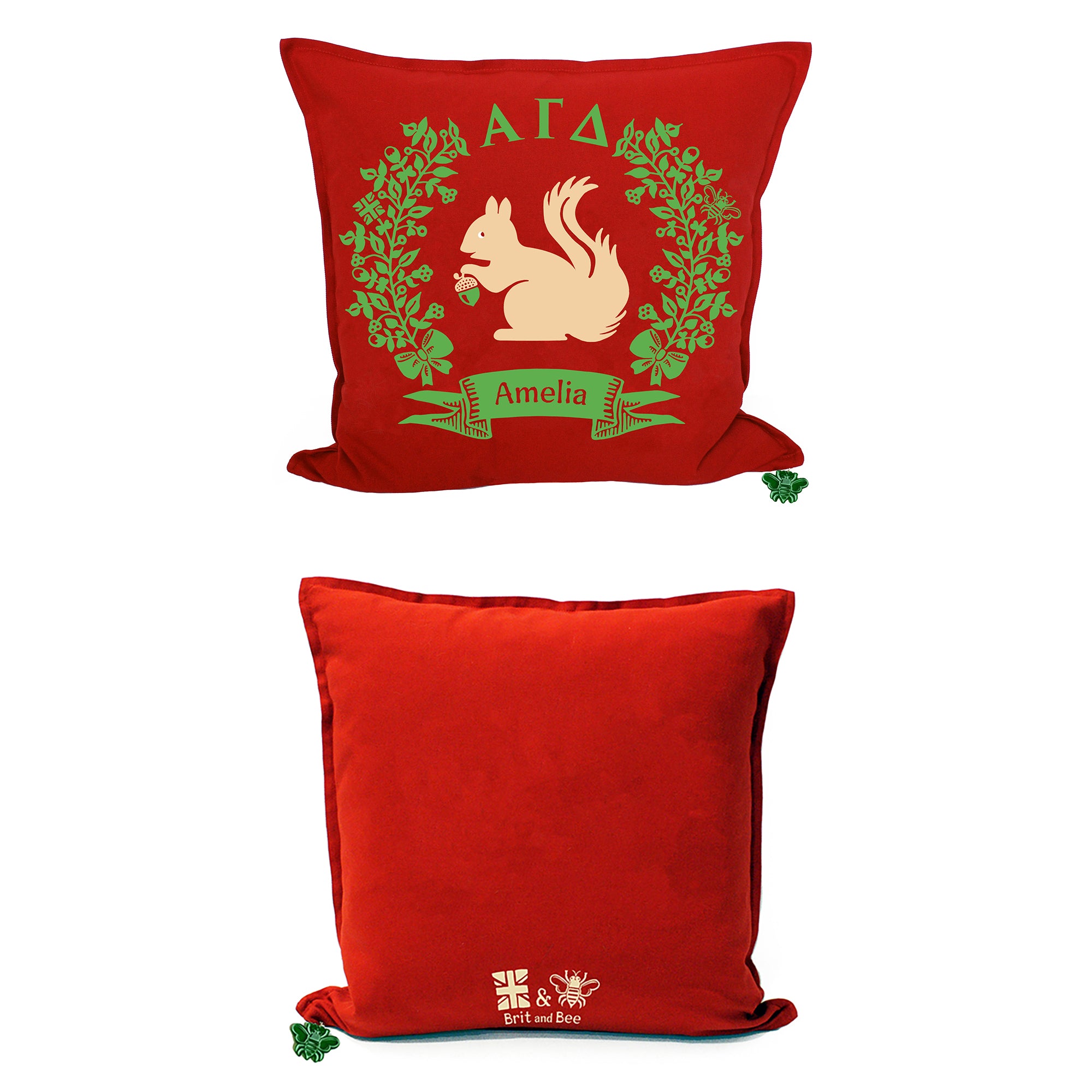 Alpha Gamma Delta Sorority Pillow | Brit and Bee