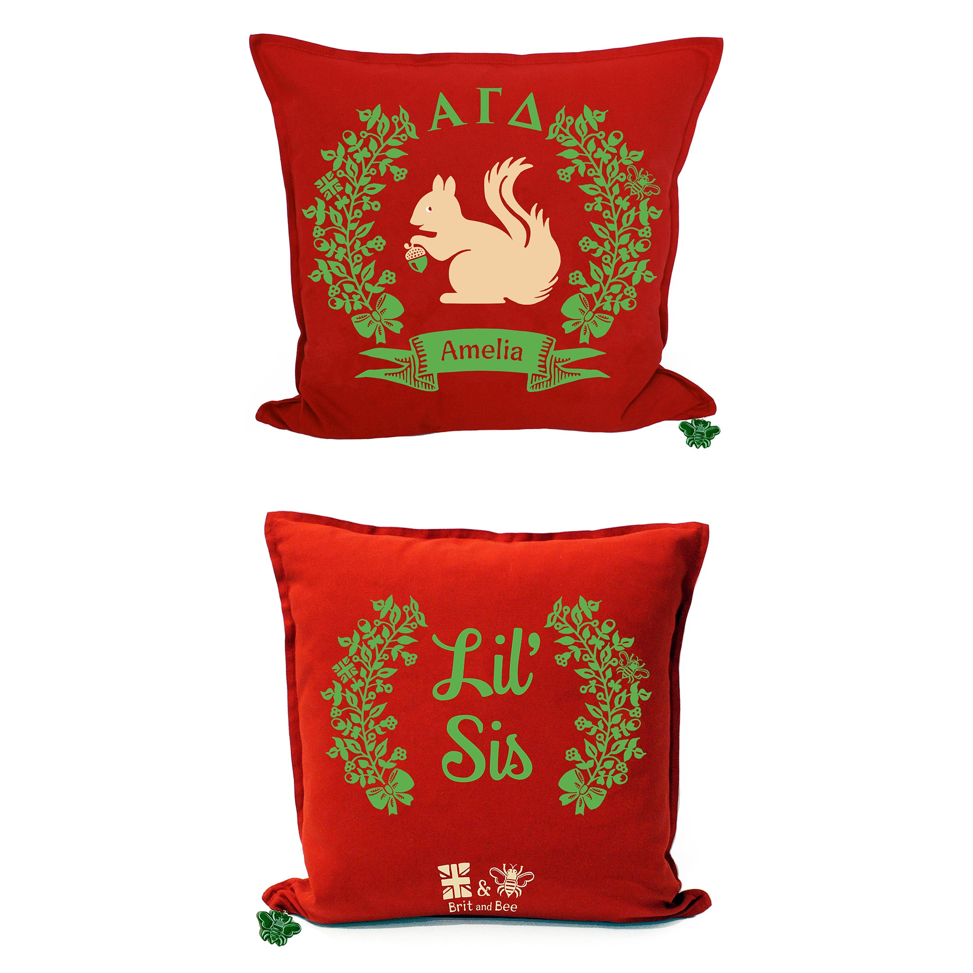 Alpha Gamma Delta Sorority Pillow | Brit and Bee