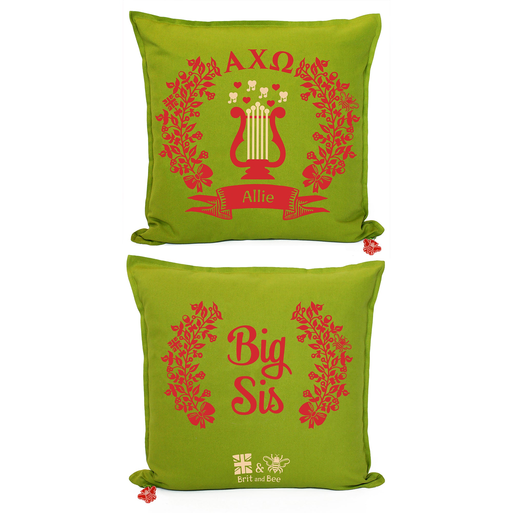 Alpha Chi Omega Pillow | Brit and Bee