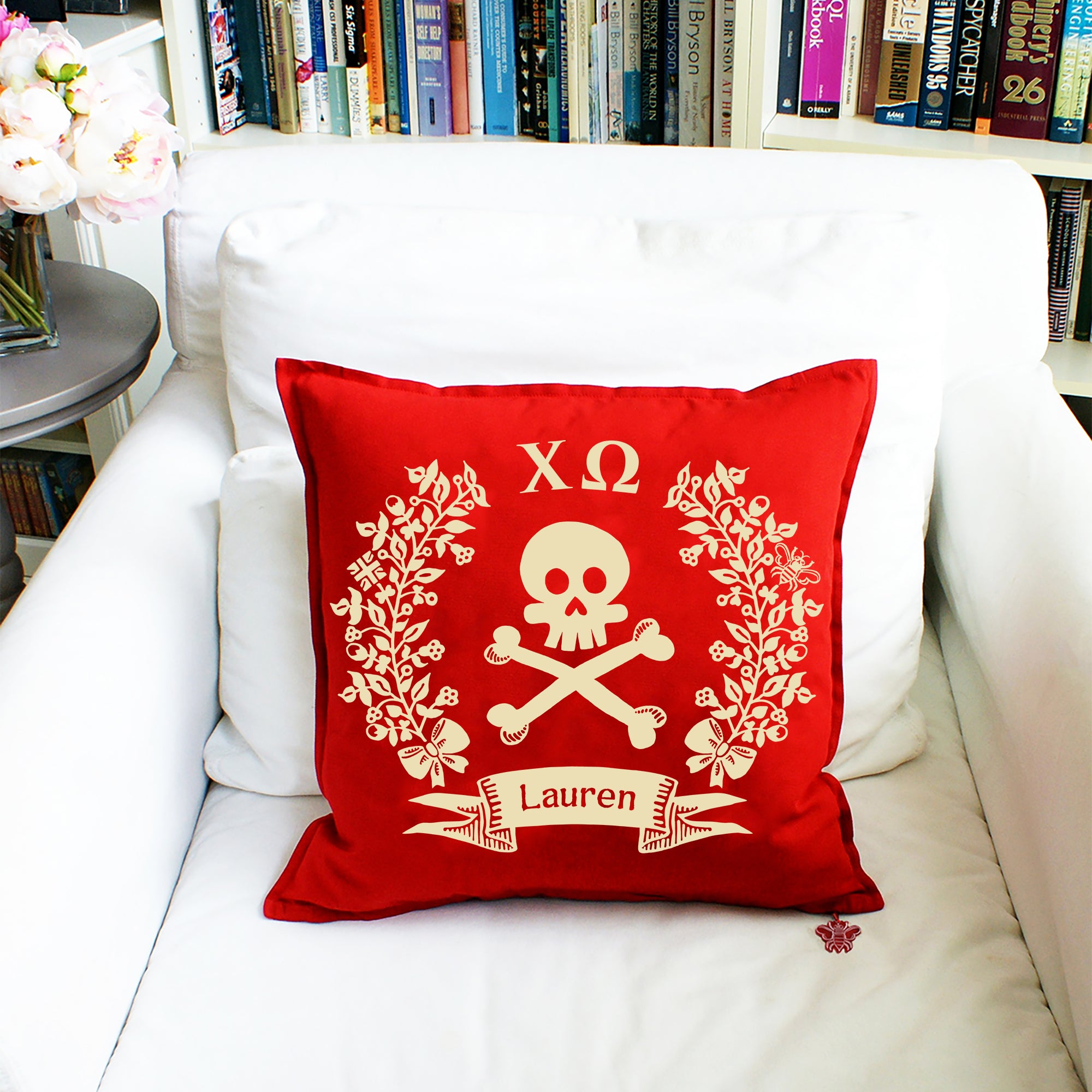 Chi Omega Pillow | Brit and Bee