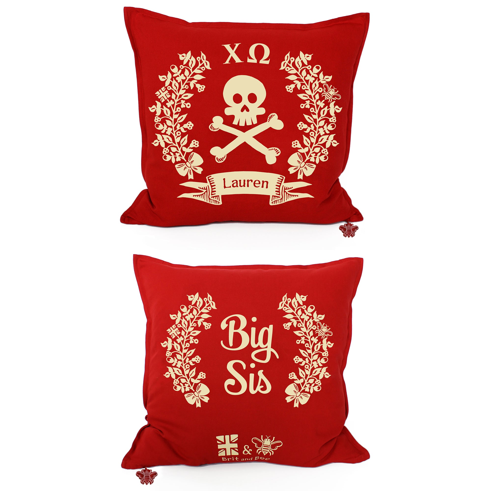 Chi Omega Pillow | Brit and Bee