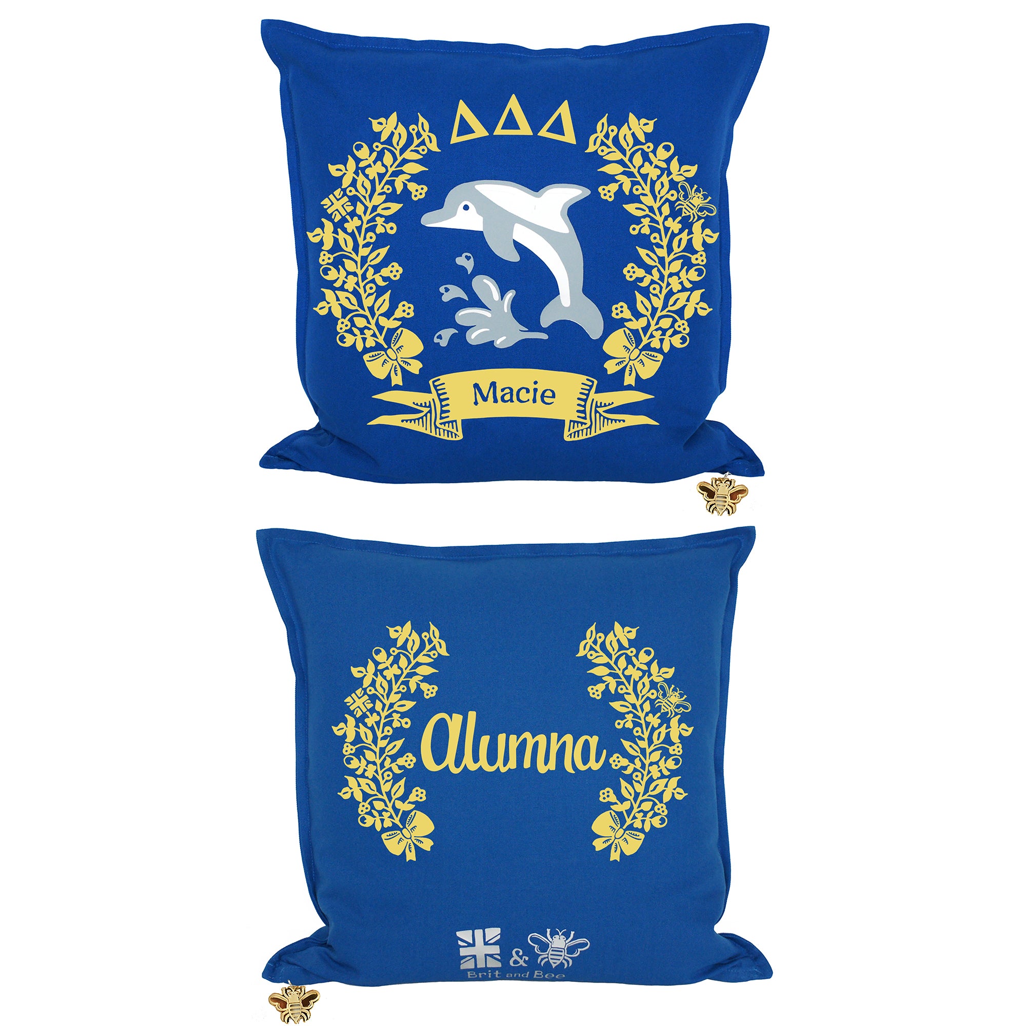 Delta Delta Delta Pillow | Brit and Bee