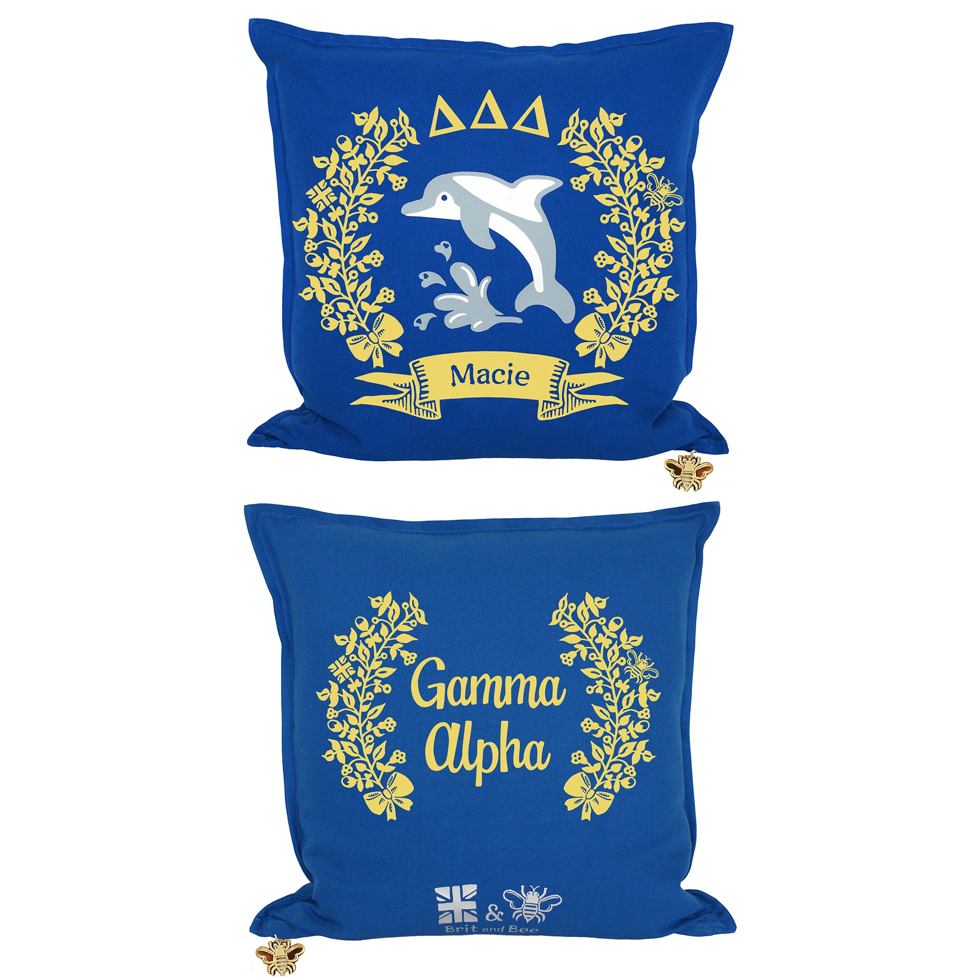 Delta Delta Delta Pillow | Brit and Bee
