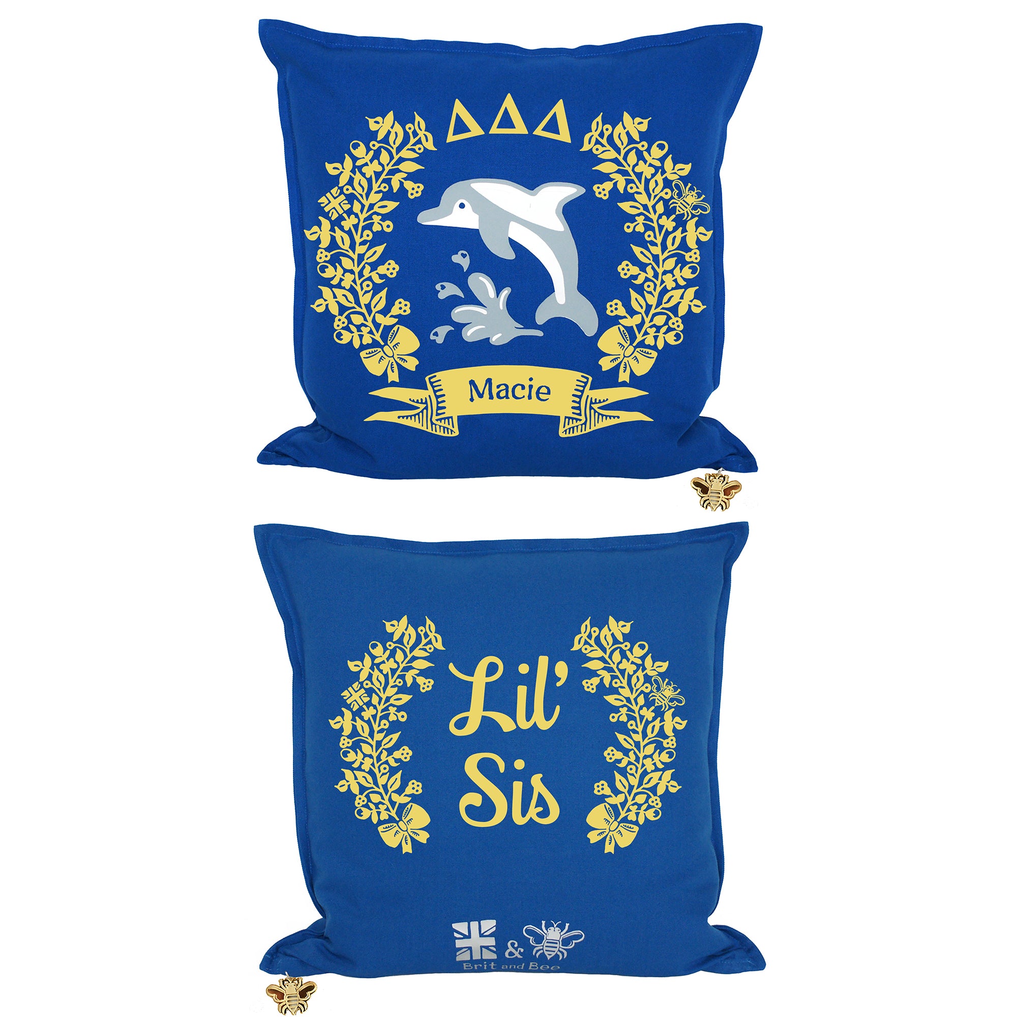 Delta Delta Delta Pillow | Brit and Bee