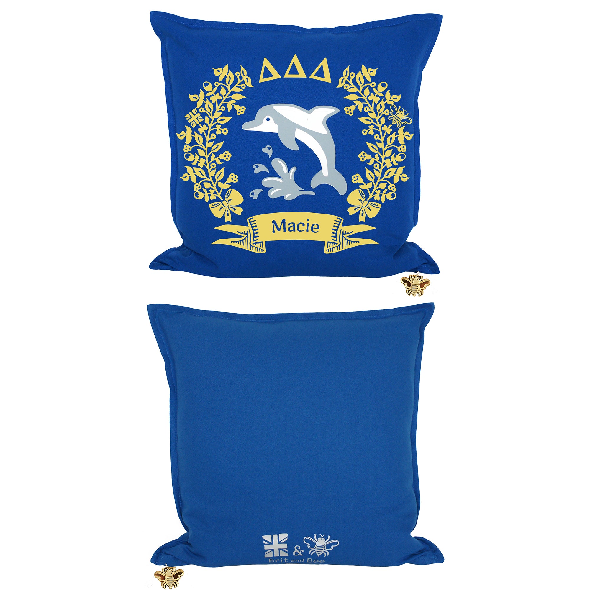 Delta Delta Delta Pillow | Brit and Bee