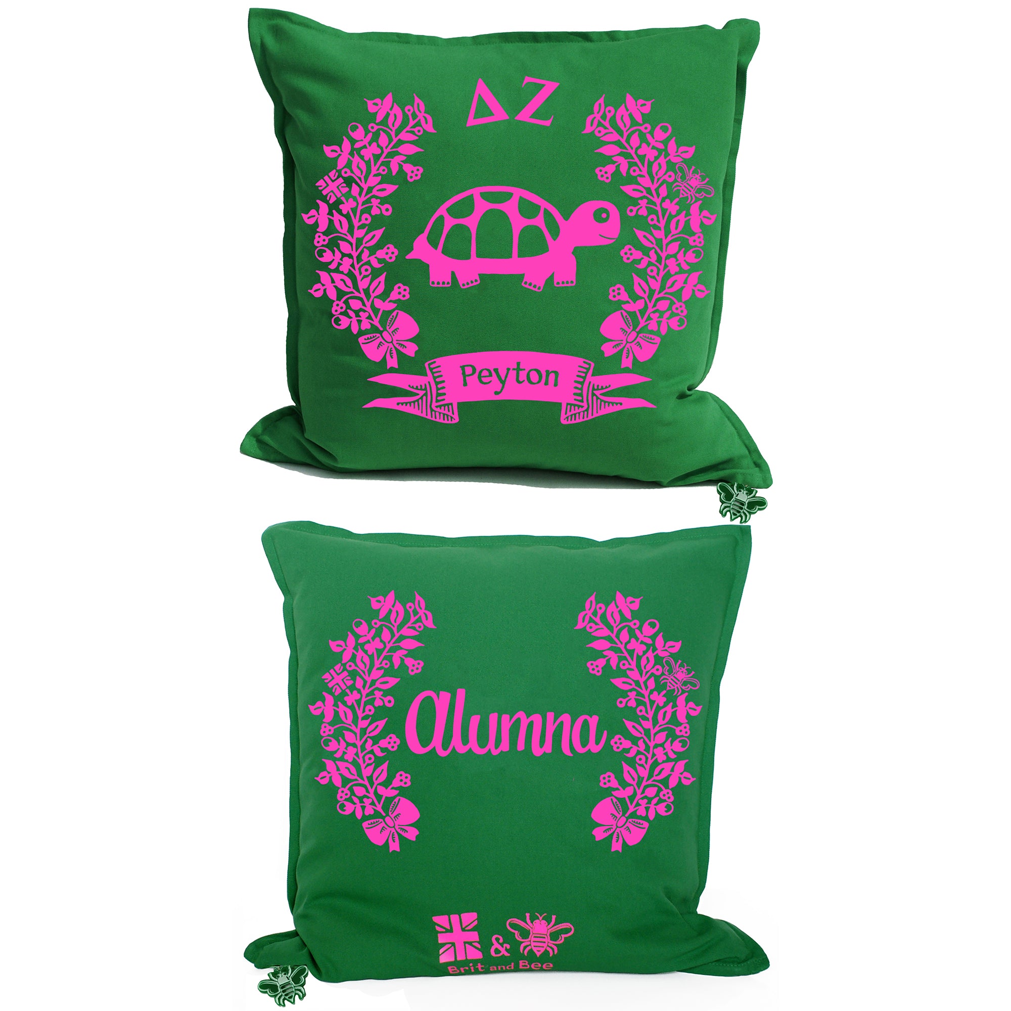 Delta Zeta Pillow | Brit and Bee
