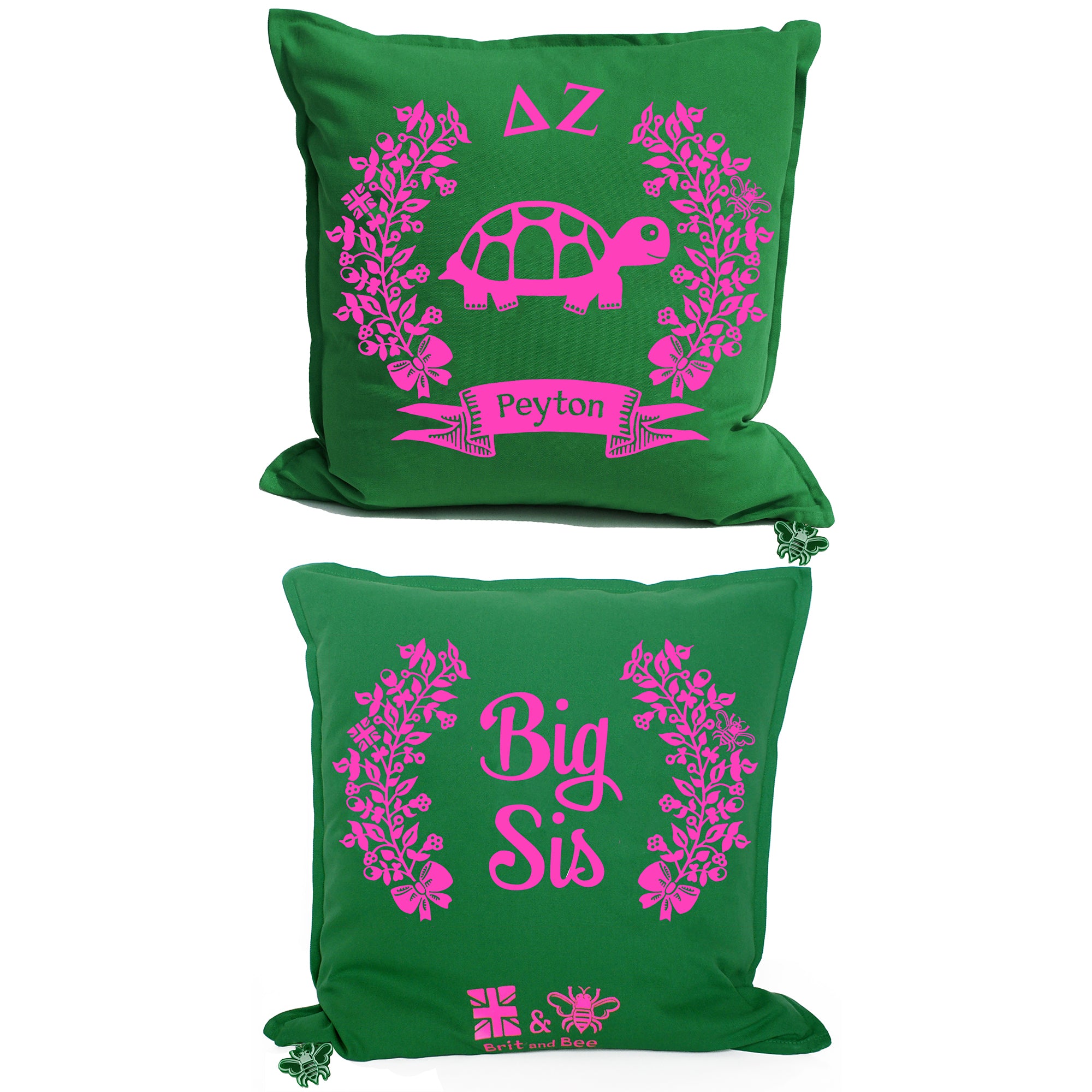 Delta Zeta Pillow | Brit and Bee