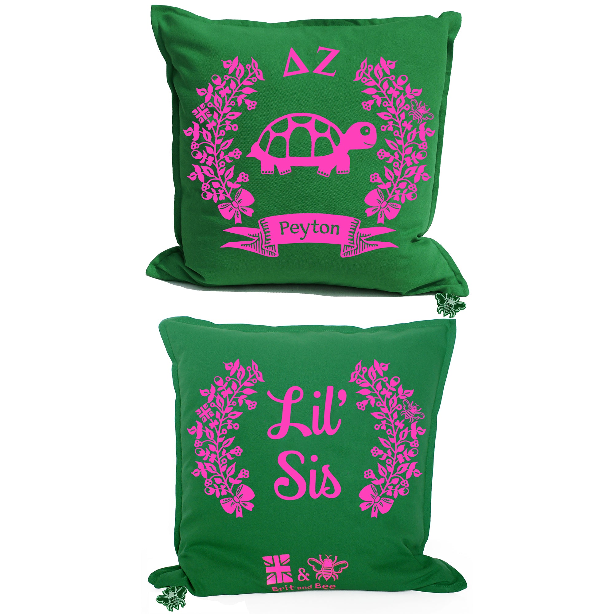 Delta Zeta Pillow | Brit and Bee