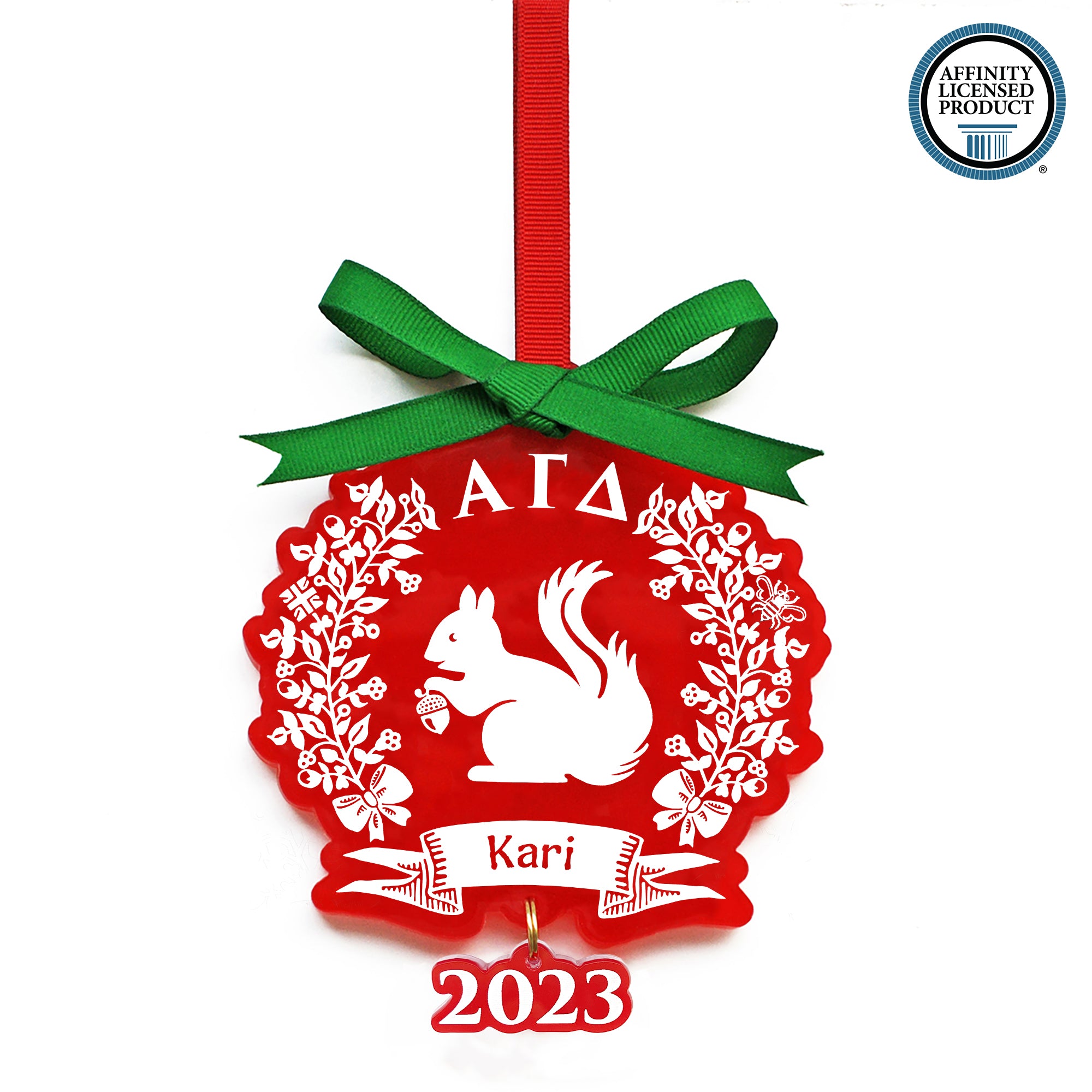 Alpha Gamma Delta Sorority Ornament | Brit and Bee