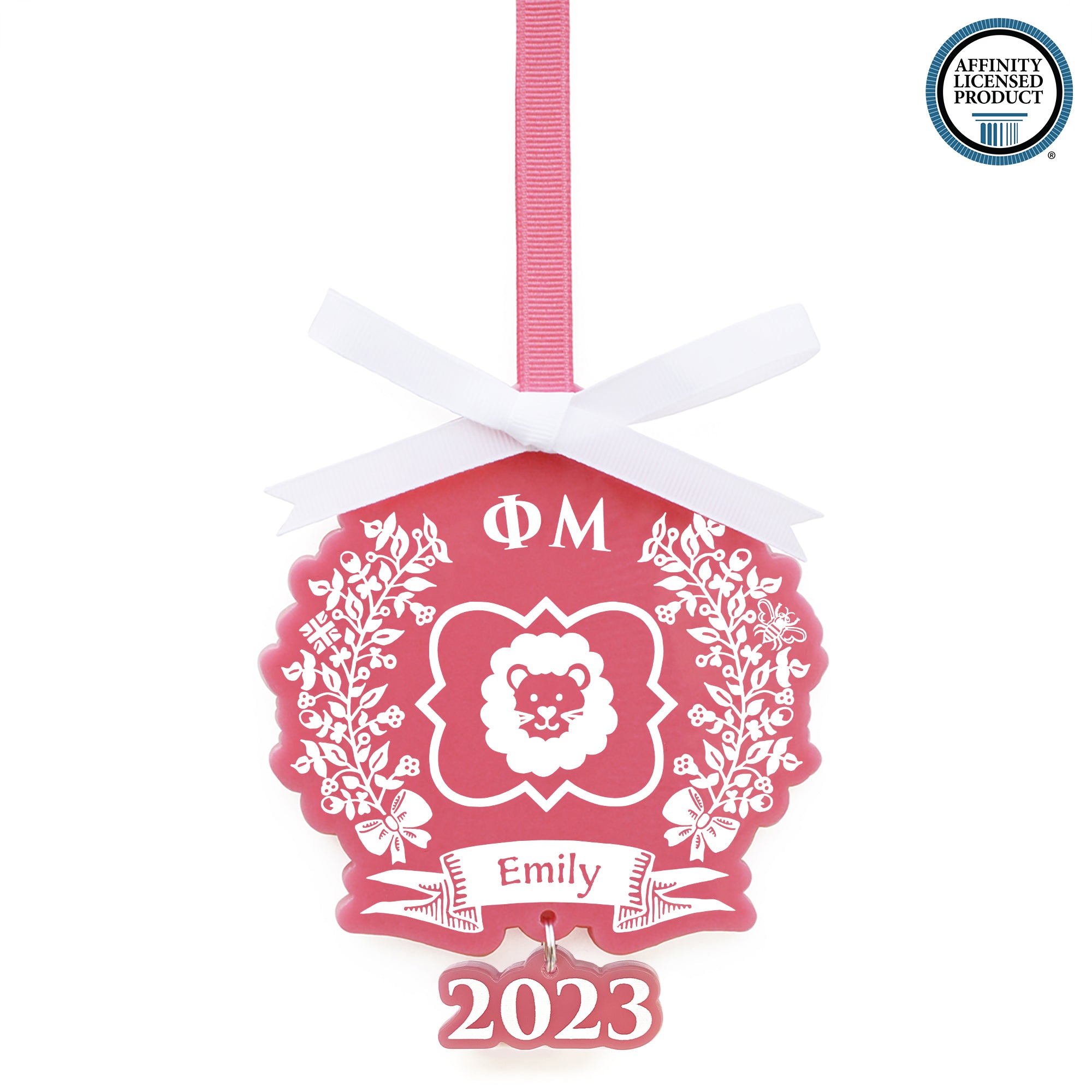 Phi Mu Ornament | Brit and Bee