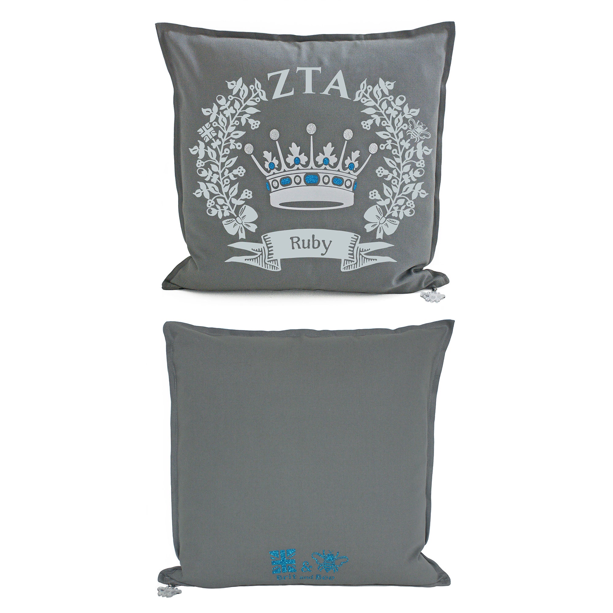 Zeta Tau Alpha Pillow | Brit and Bee