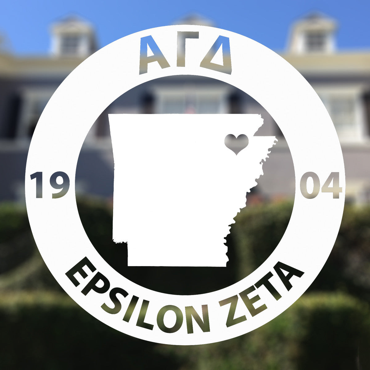 Brit and Bee Sorority State Decal - Alpha Gamma Delta