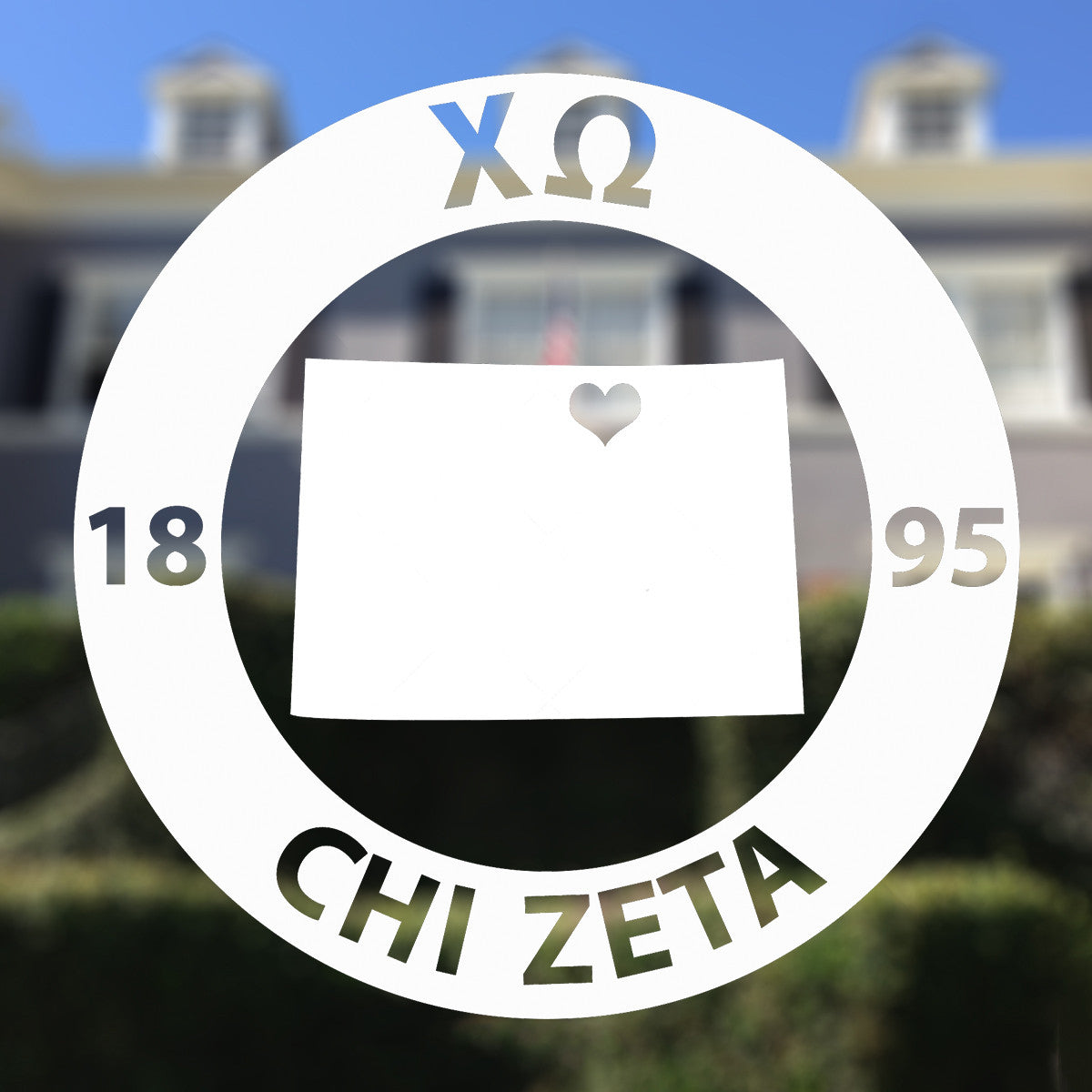 Brit and Bee Sorority State Decal - Chi Omega