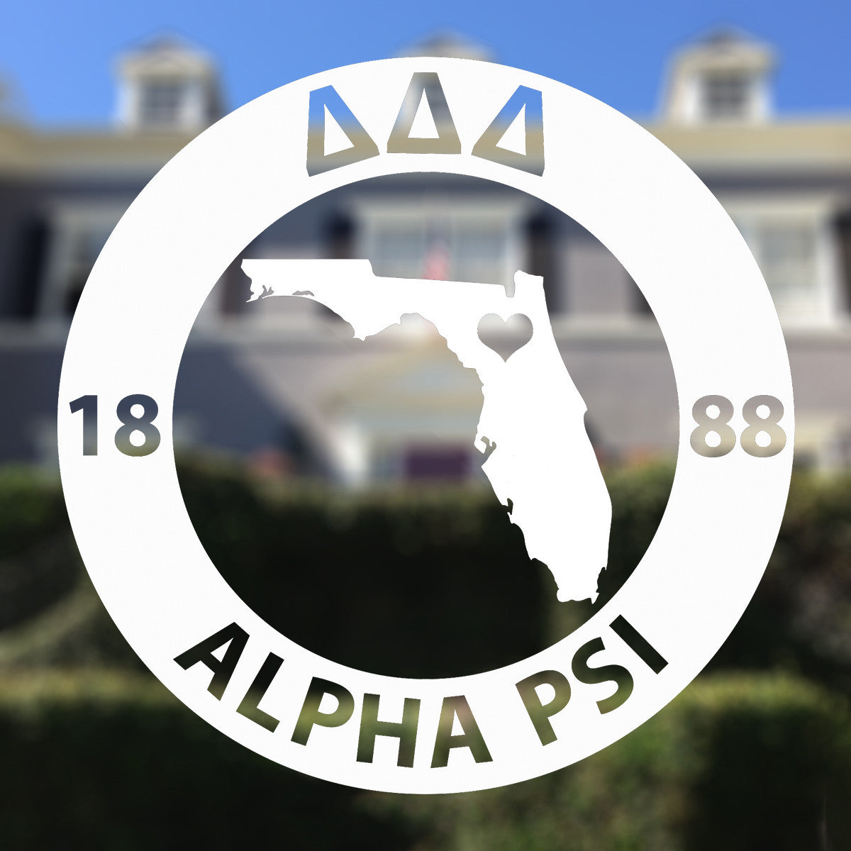 Brit and Bee Sorority State Decal - Delta Delta Delta