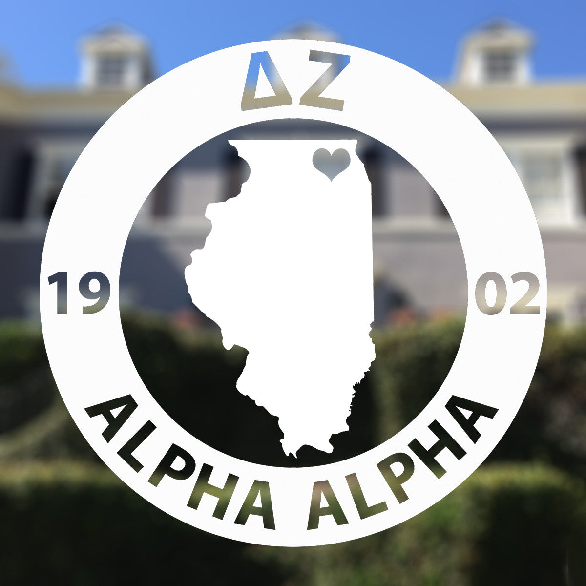 Brit and Bee Sorority State Decal - Delta Zeta