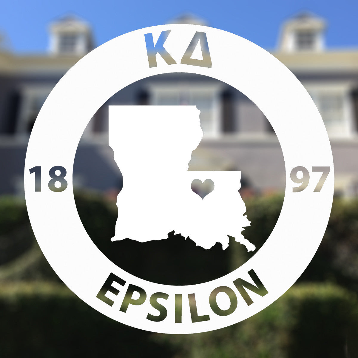 Brit and Bee Sorority State Decal - Kappa Delta