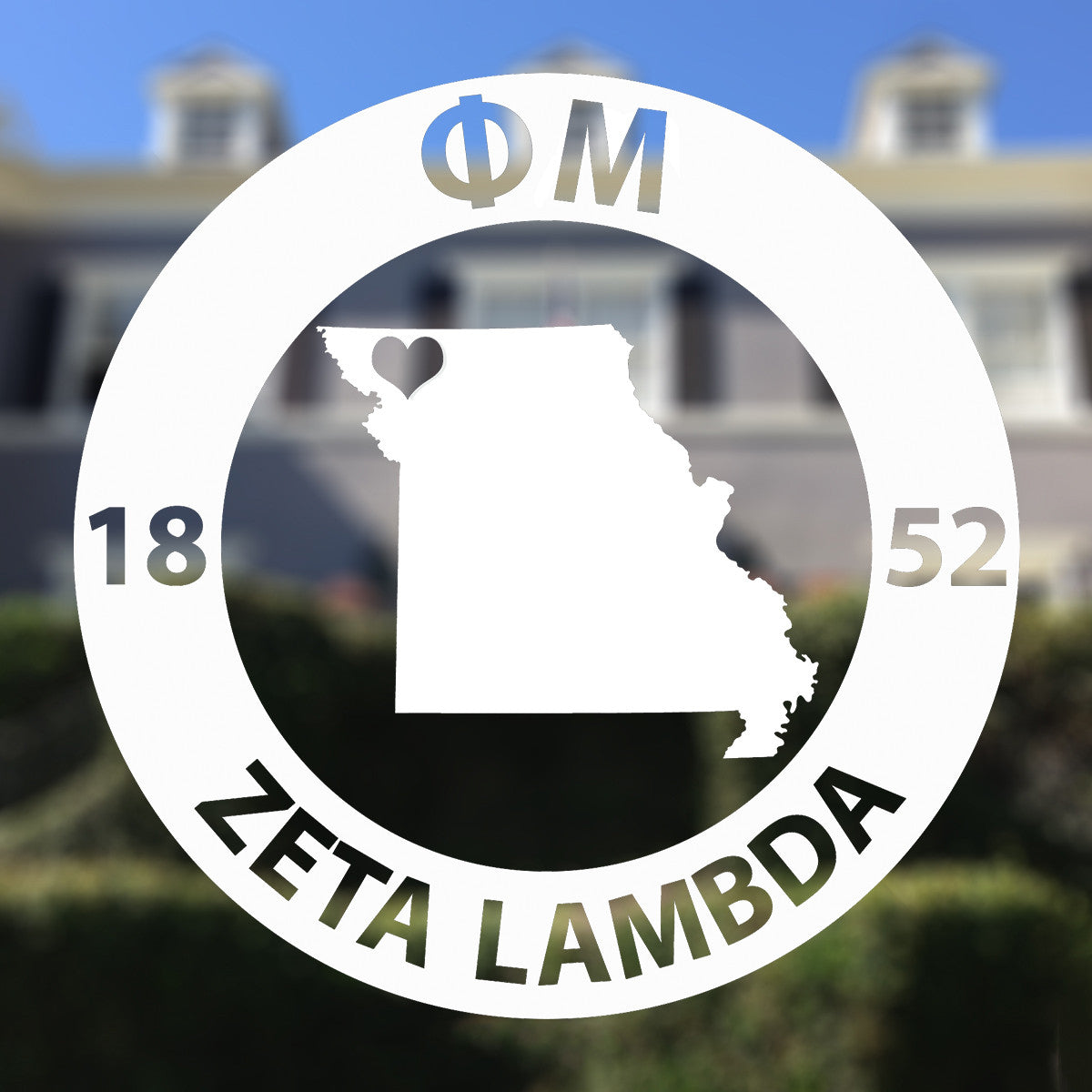 Brit and Bee Sorority State Decal - Phi Mu