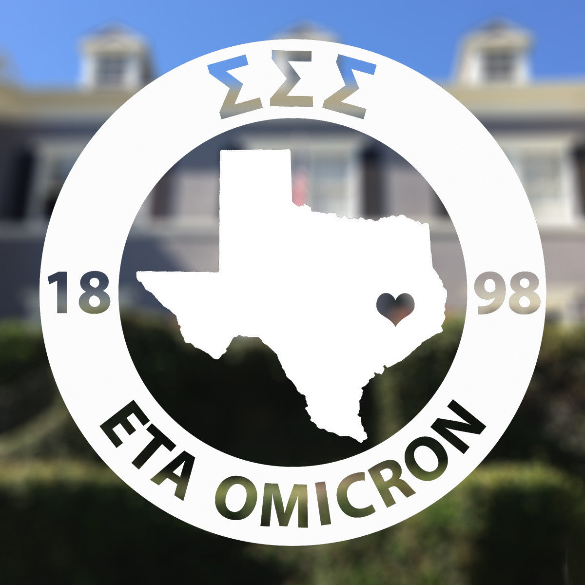 Brit and Bee Sorority State Decal - Sigma Sigma Sigma
