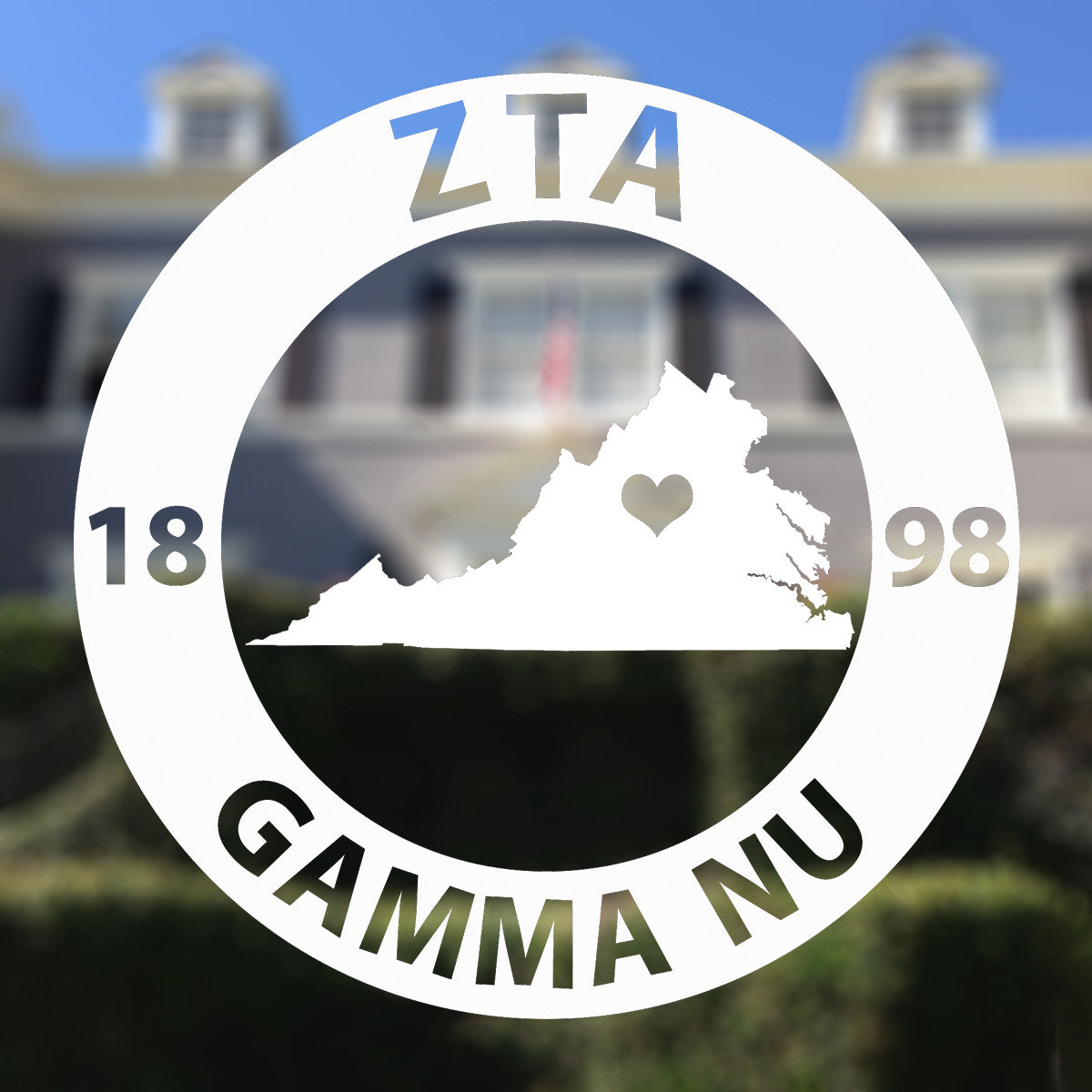 Brit and Bee Sorority State Decal - Zeta Tau Alpha
