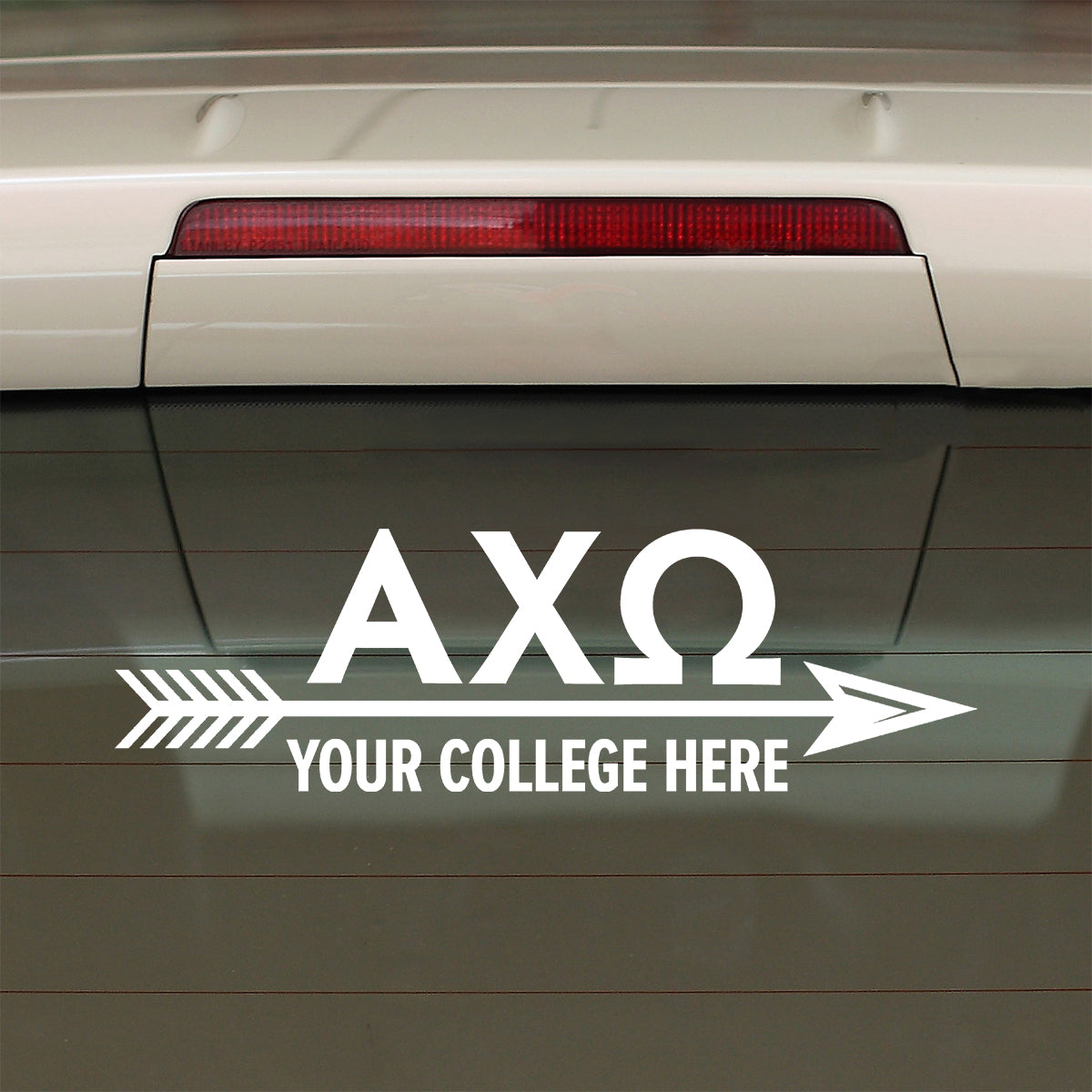 Brit and Bee Sorority Arrow Decal - Alpha Chi Omega
