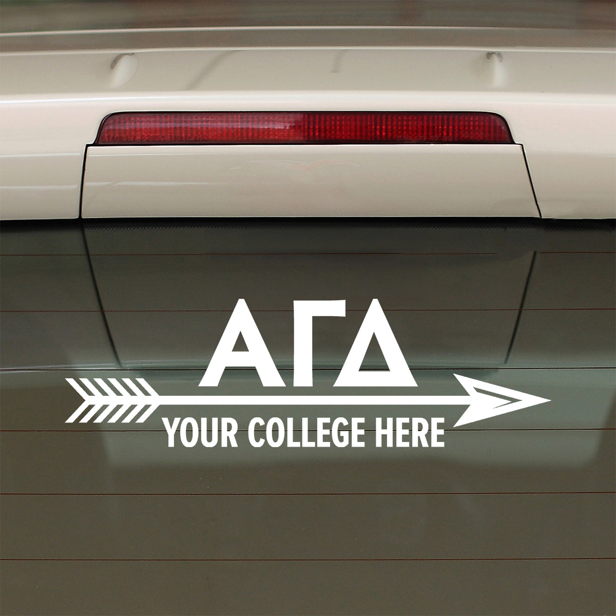 Brit and Bee Sorority Arrow Decal - Alpha Gamma Delta