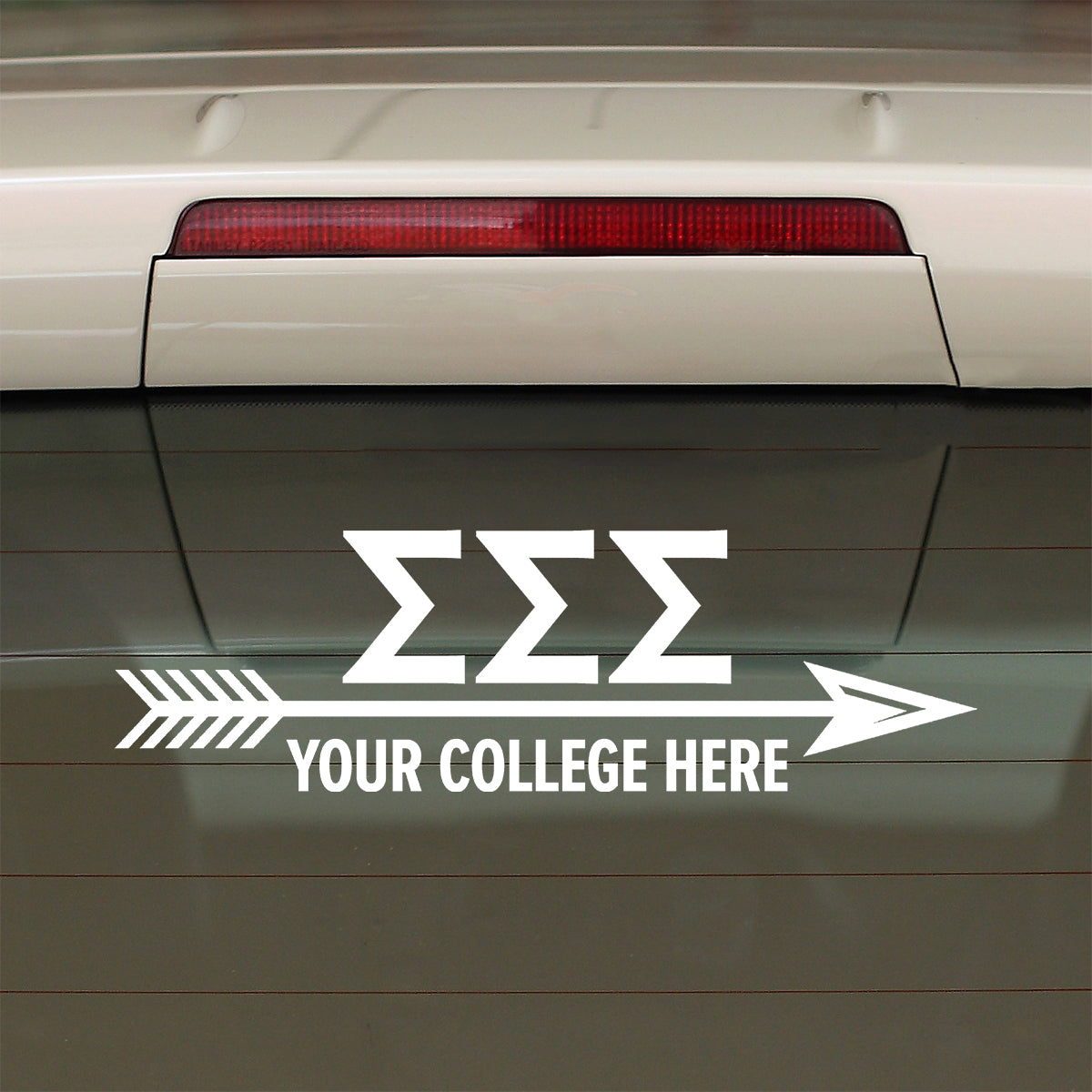 Brit and Bee Sorority Arrow Decal - Sigma Sigma Sigma