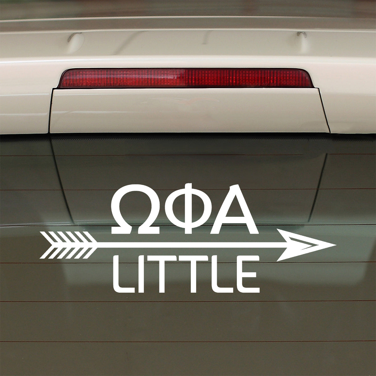 Brit and Bee Sorority Arrow Decal - Omega Phi Alpha