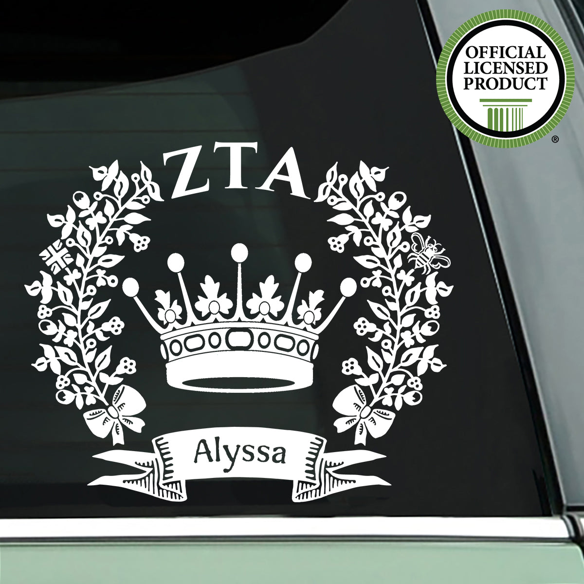 Brit and Bee Sorority Logo Decal - Zeta Tau Alpha