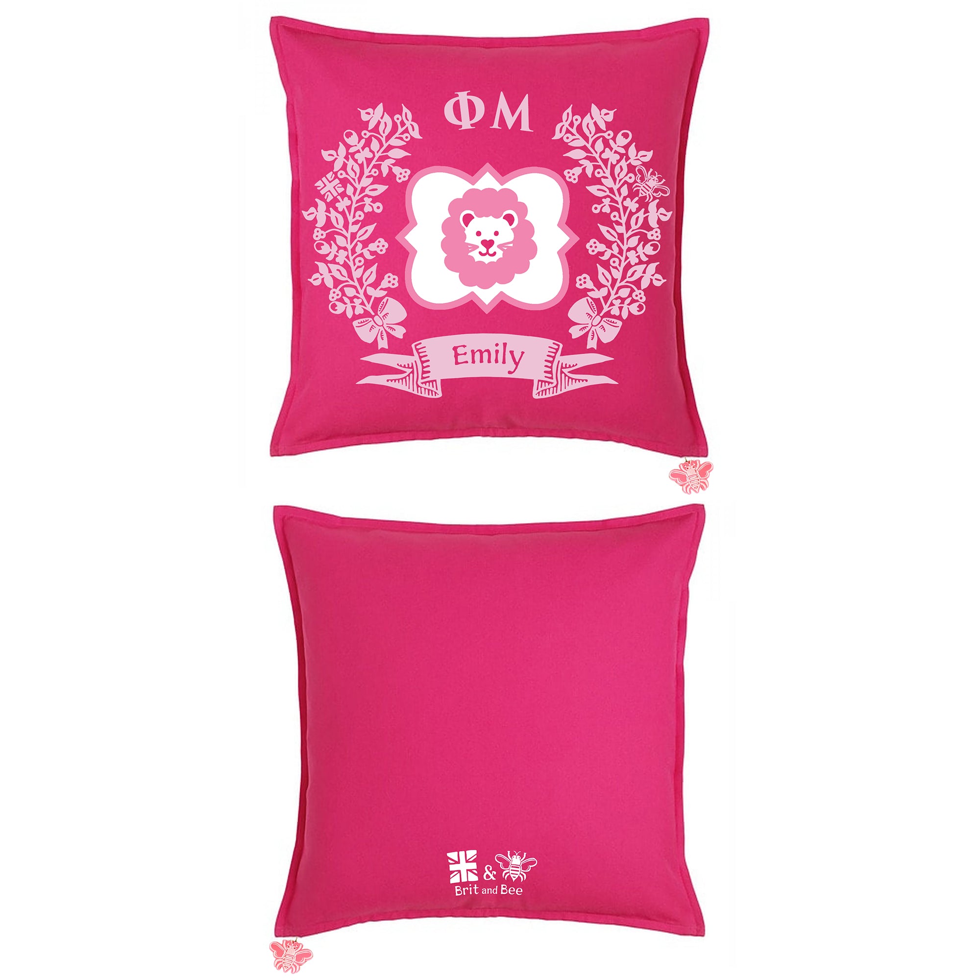 Phi Mu Sorority Pillow | Brit and Bee
