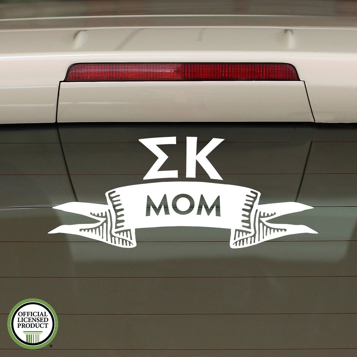 Brit and Bee Sorority Ribbon Mom Decal - Sigma Kappa