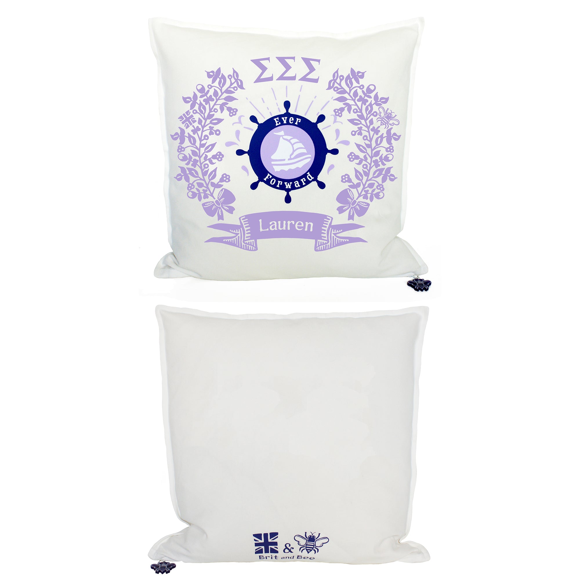 Tri Sigma Pillow | Brit and Bee