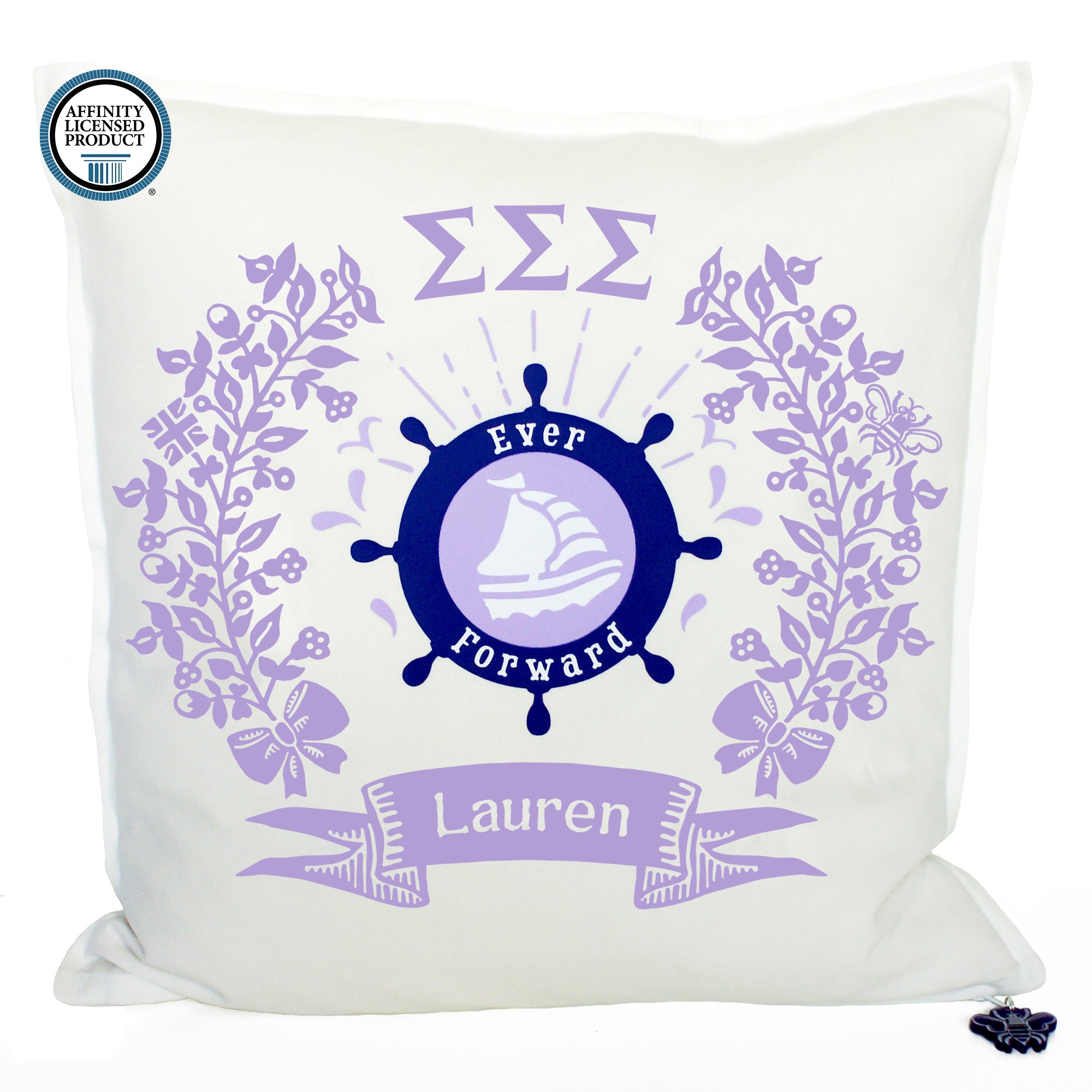 Tri Sigma Pillow | Brit and Bee