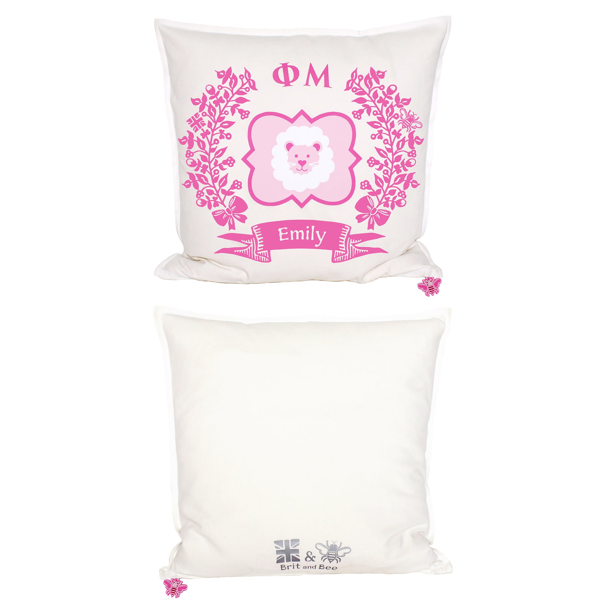 Phi Mu Sorority Pillow | Brit and Bee