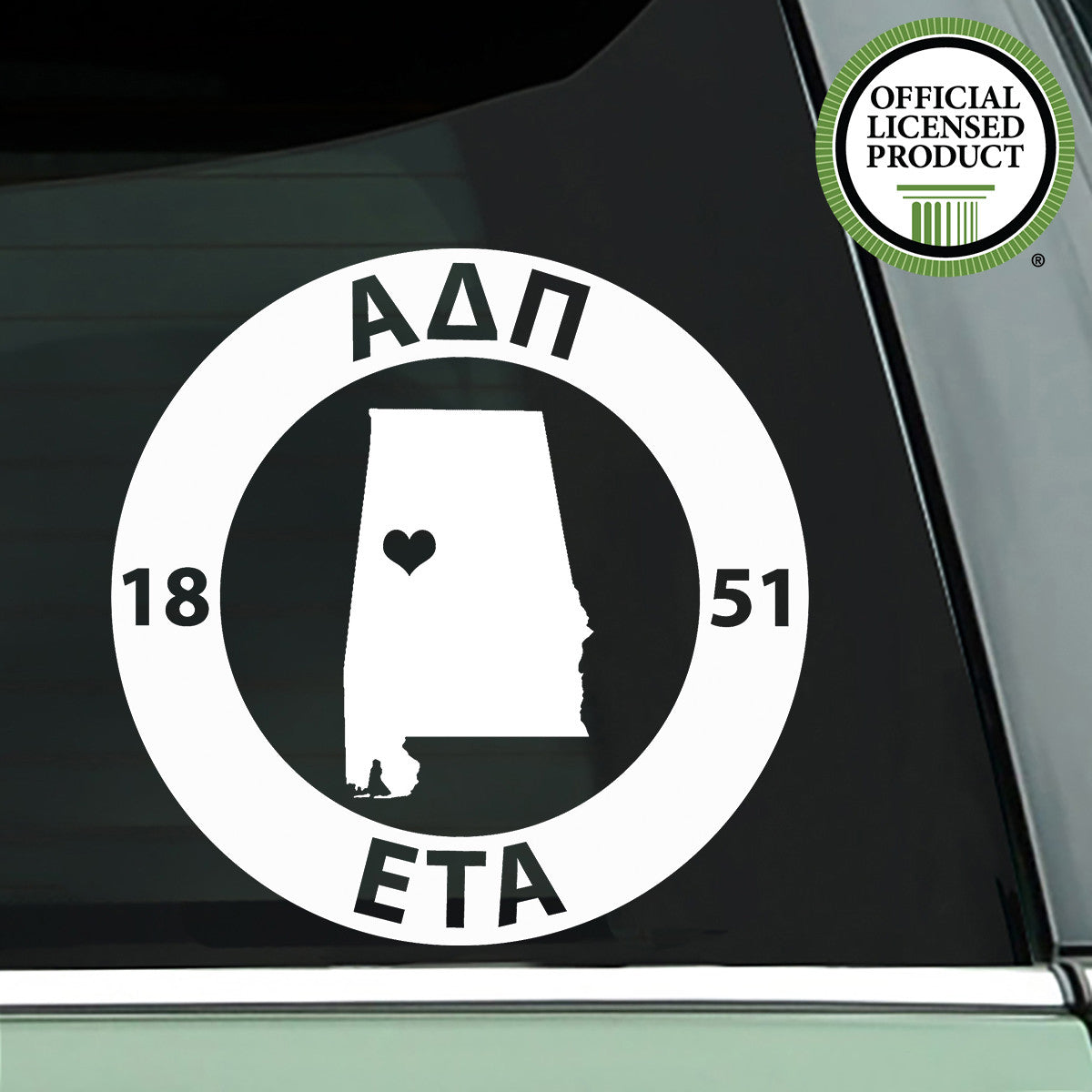 Brit and Bee Sorority State Decal - Alpha Delta Pi